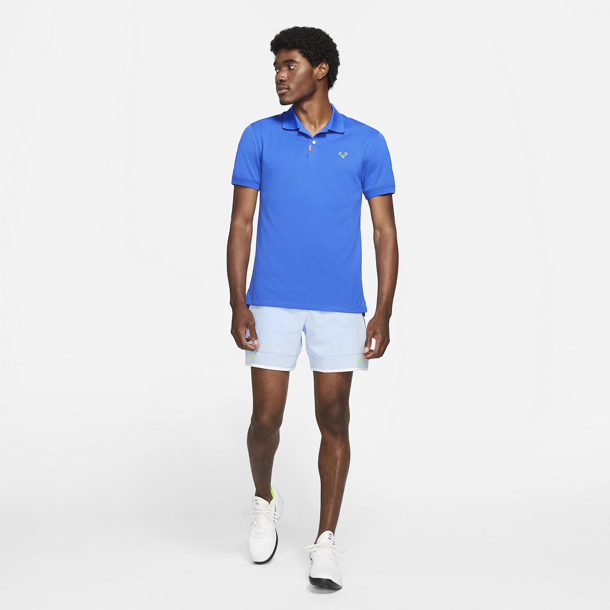 Nike Mens Slim-Fit Rafa Polo - Hyper Royal - Tennisnuts.com