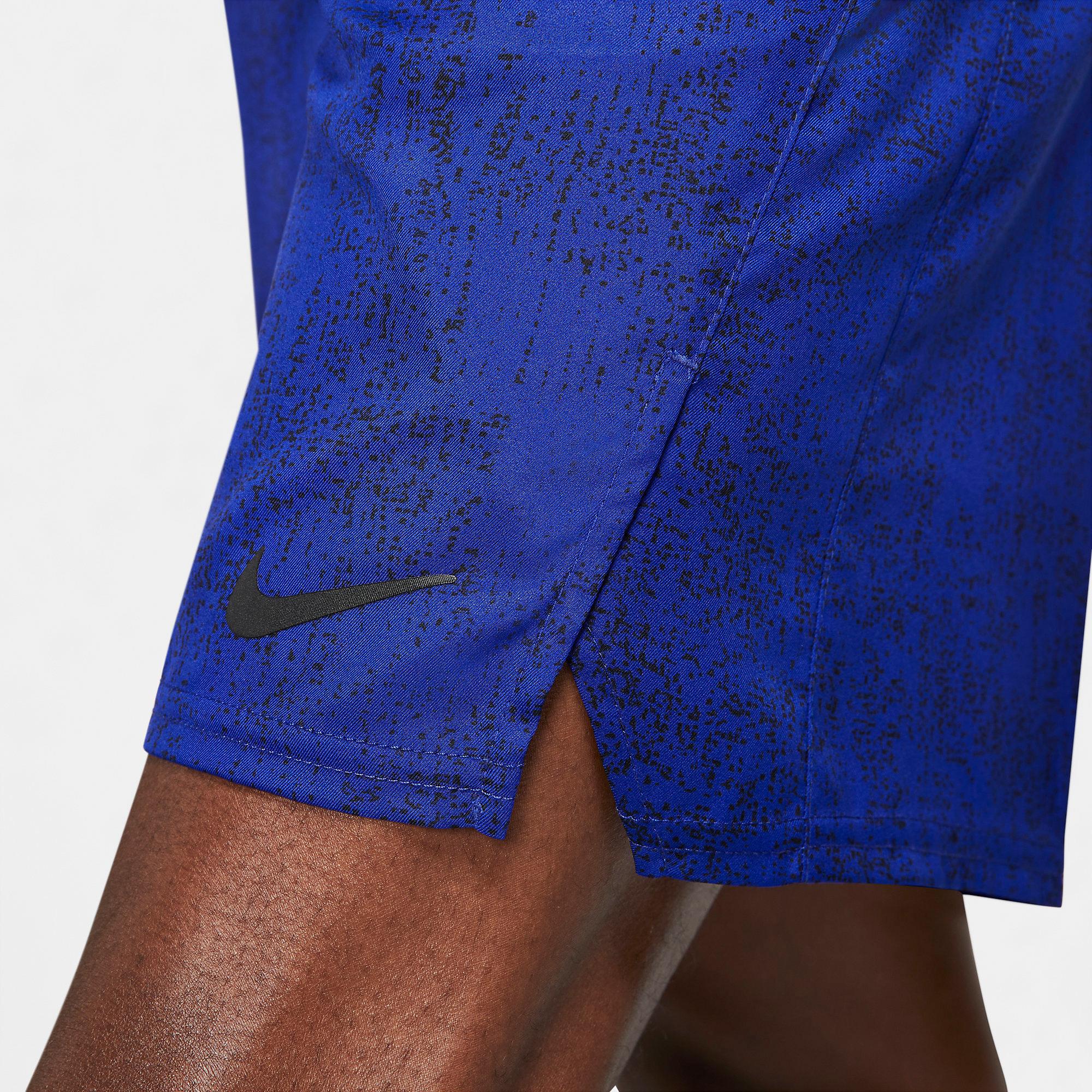 Nike Mens Flex Victory Tennis Shorts - Blue - Tennisnuts.com
