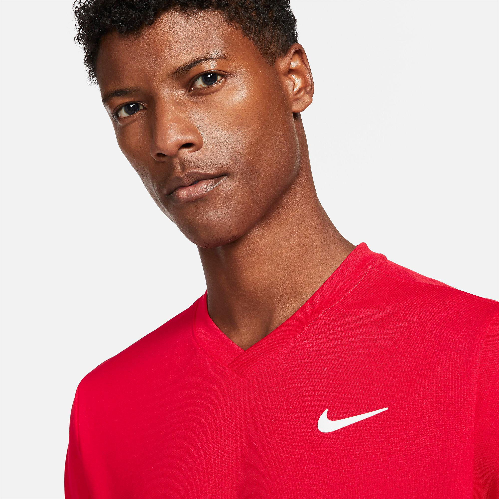 nike red gym top