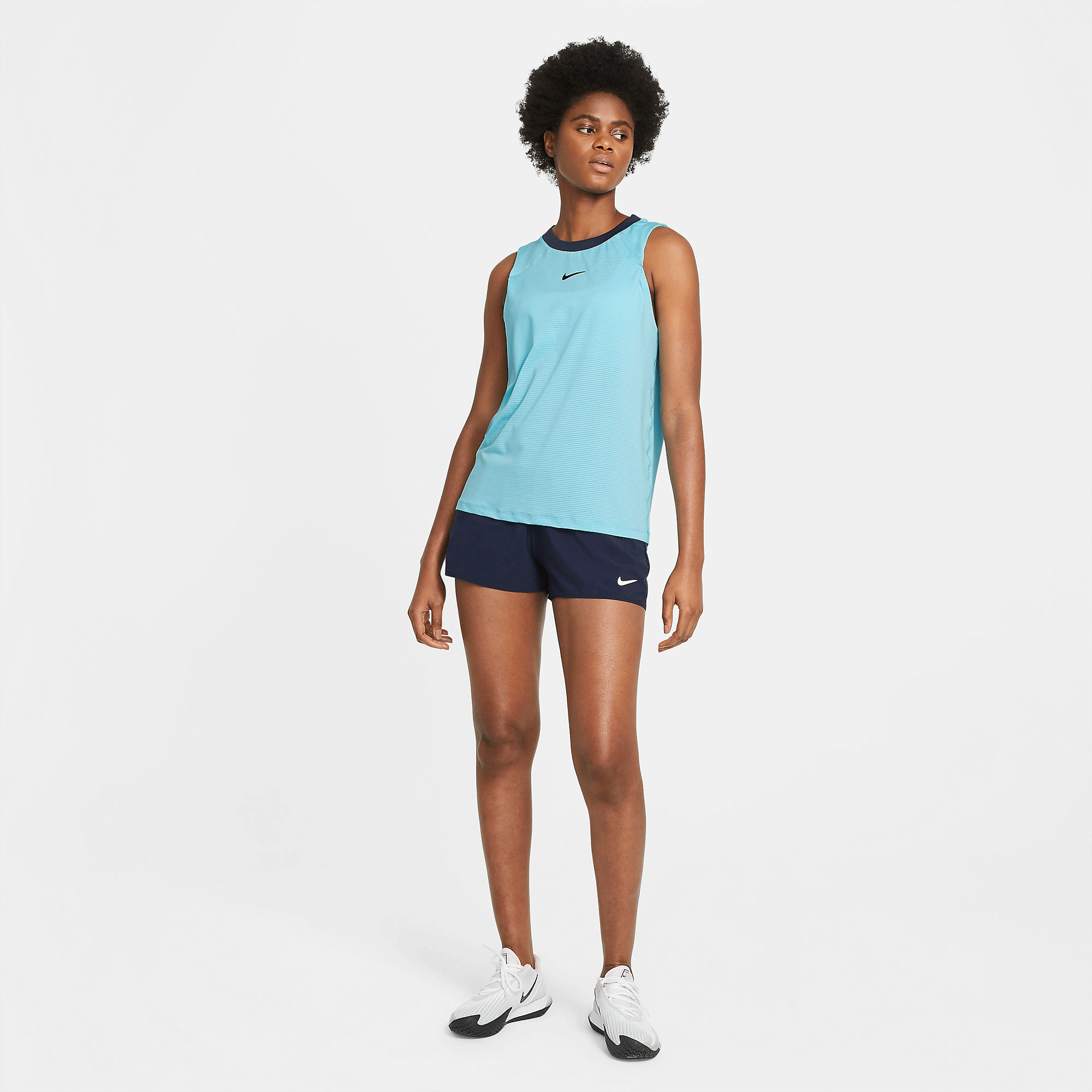 Nike Womens Advantage Tennis Tank Blue