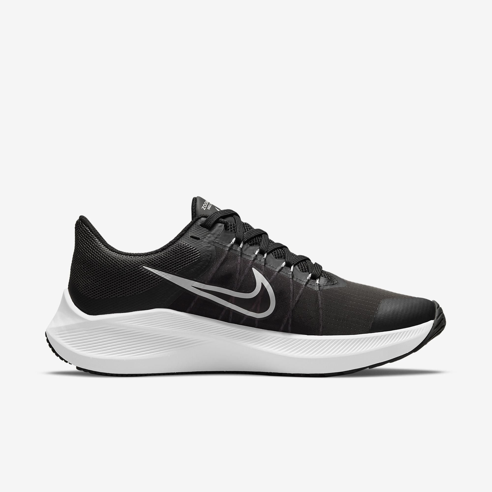 Nike Womens Winflo 8 Running Shoes - Black/White - Tennisnuts.com