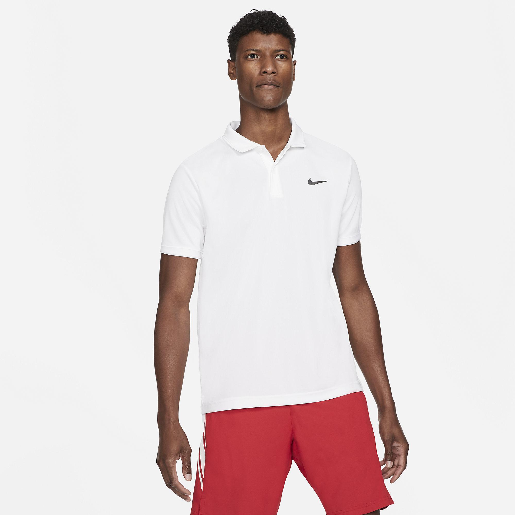 Nike Mens Victory Tennis Polo - White - Tennisnuts.com