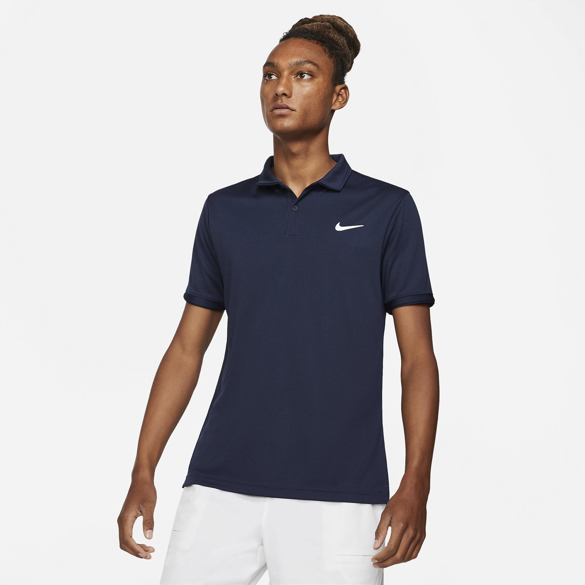 Nike Mens Victory Tennis Polo Obsidian