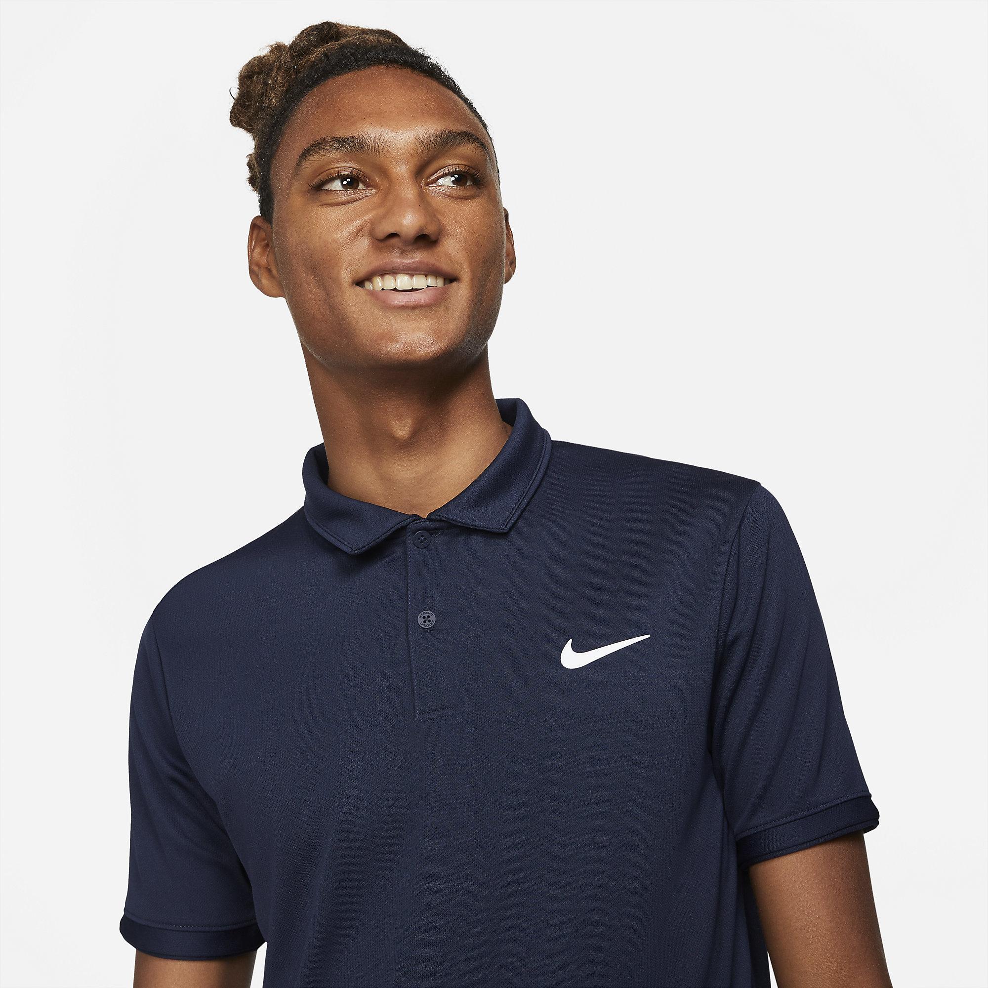 Nike Mens Victory Tennis Polo Obsidian