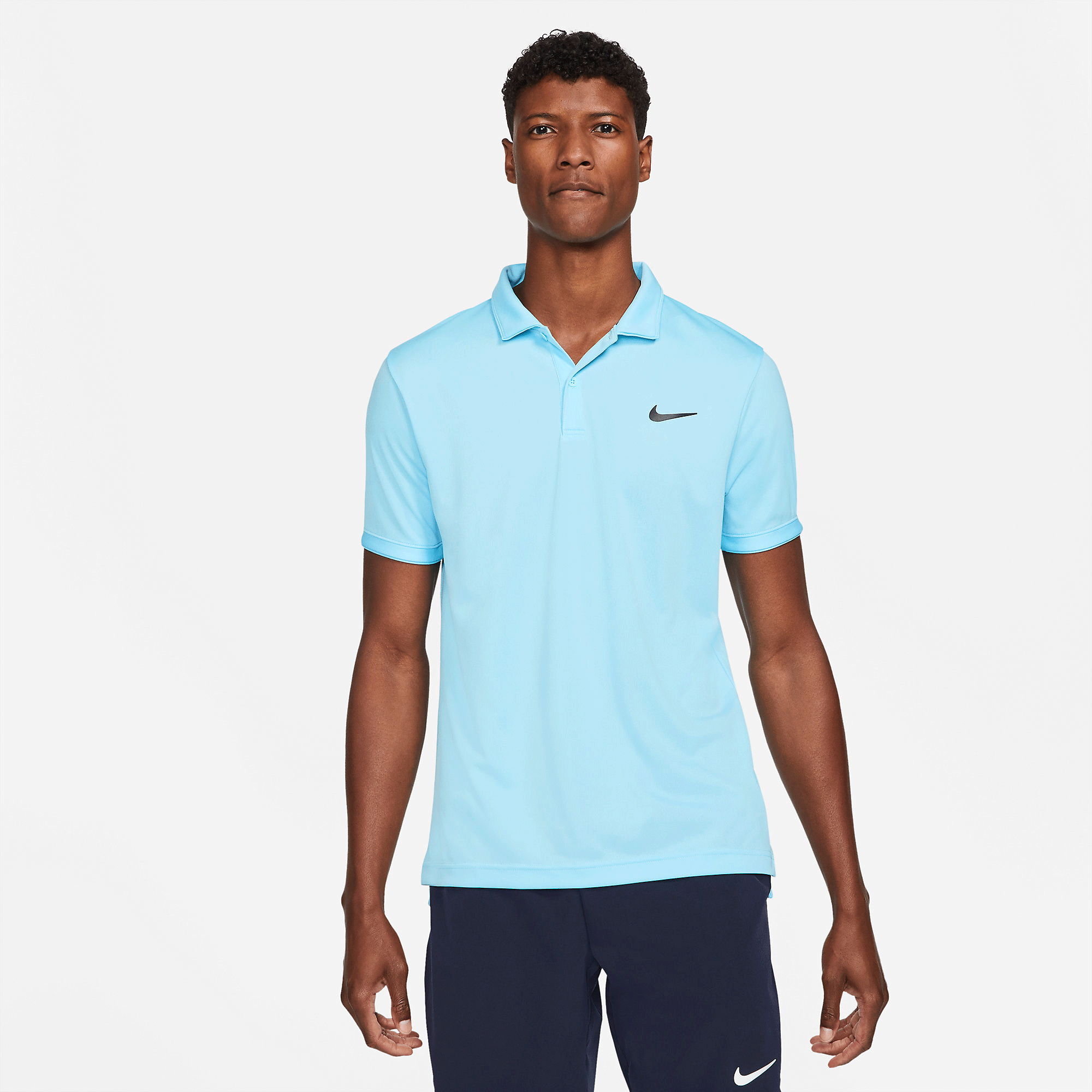Light blue nike polo cheap