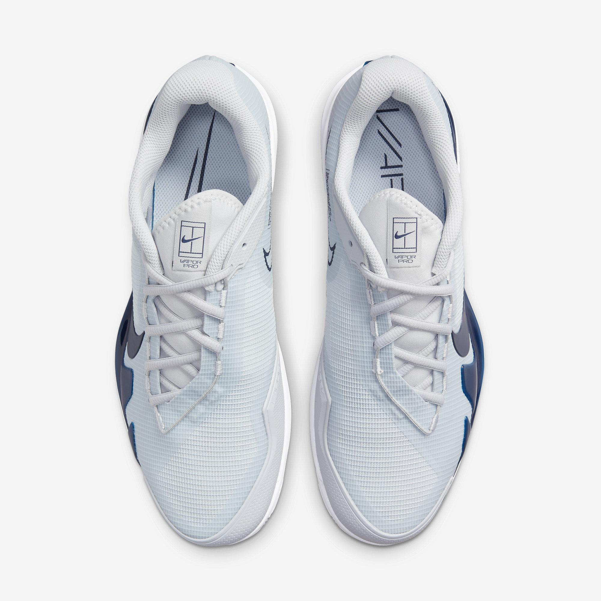 Nike Mens Air Zoom Vapor Pro Clay Tennis Shoes - Pure Platinum ...