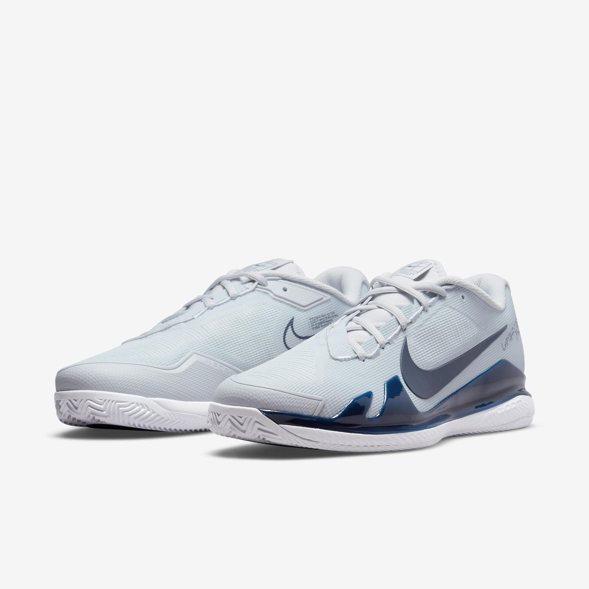 Nike Mens Air Zoom Vapor Pro Clay Tennis Shoes - Pure Platinum ...