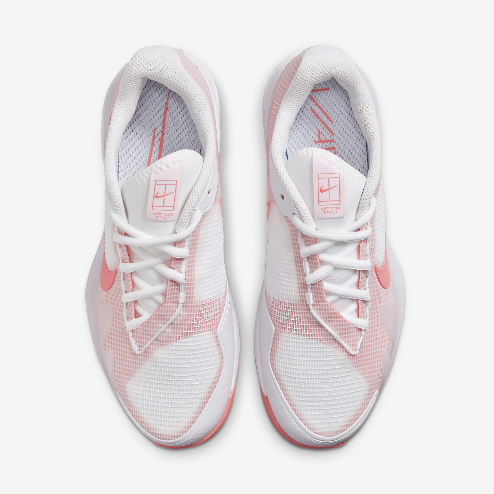 Nike Womens Air Zoom Vapor Pro Tennis Shoes - White/Pink Salt ...