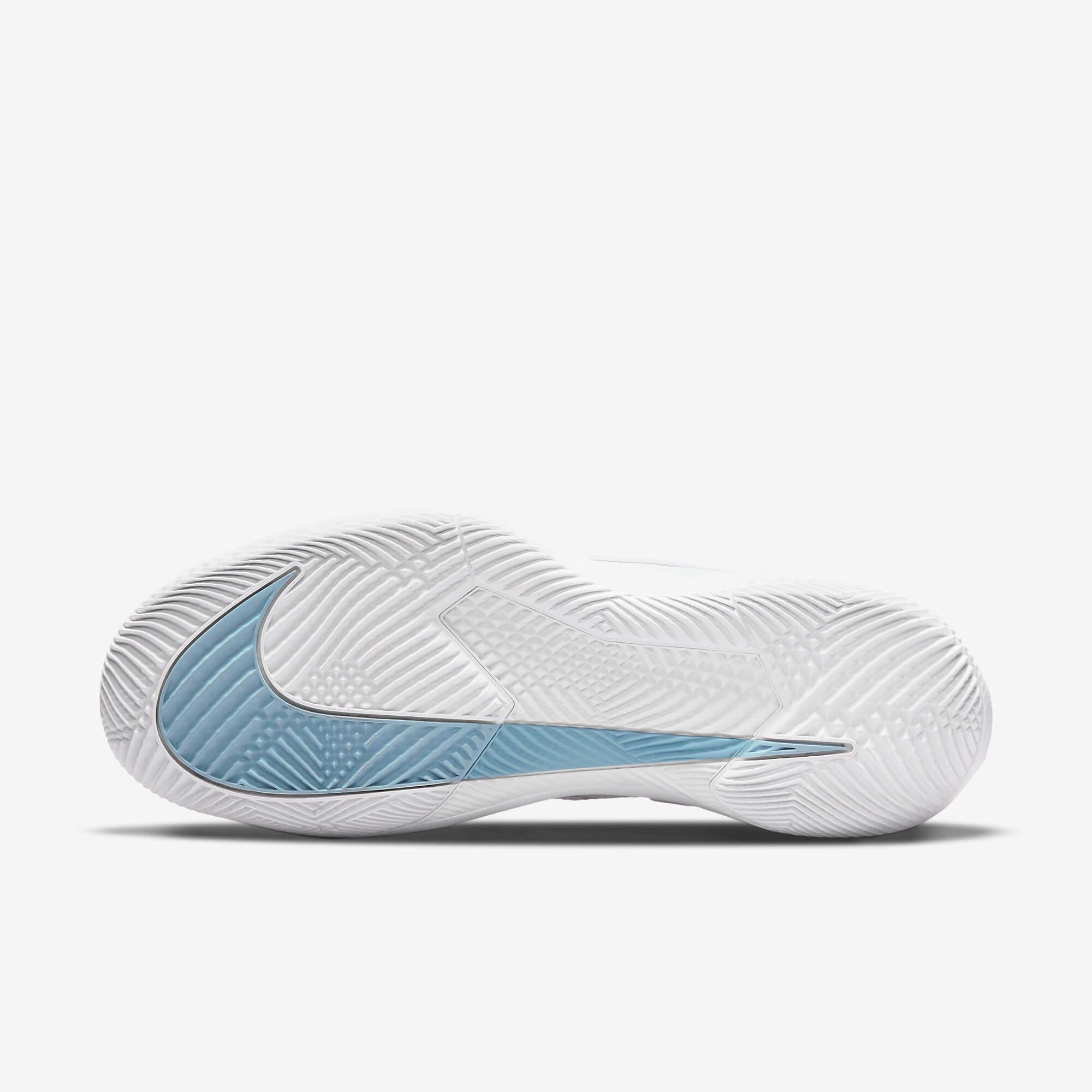 Nike Womens Air Zoom Vapor Pro Tennis Shoes - White/Aluminium ...