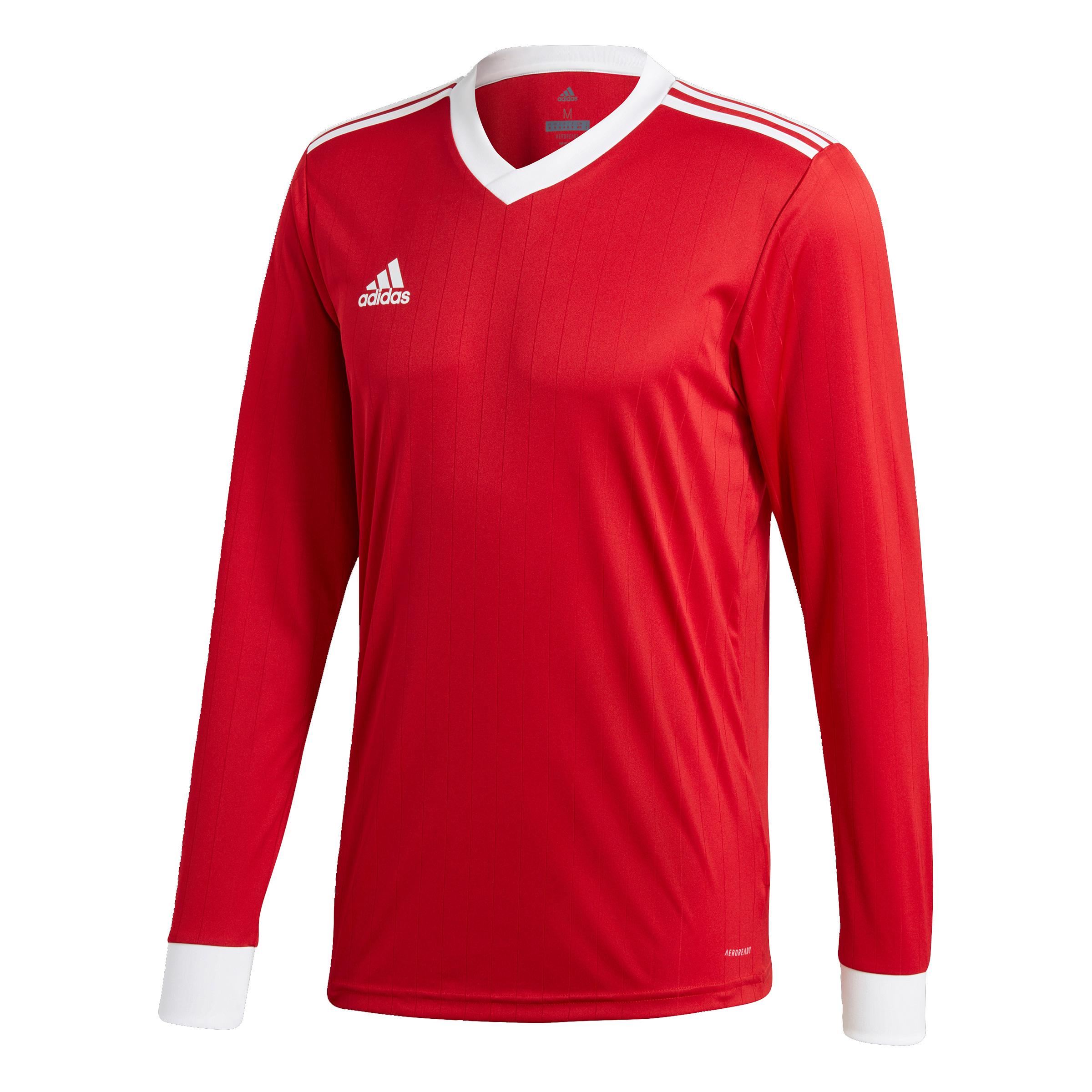 Adidas Mens Tabela Long Sleeve Jersey - Red - Tennisnuts.com