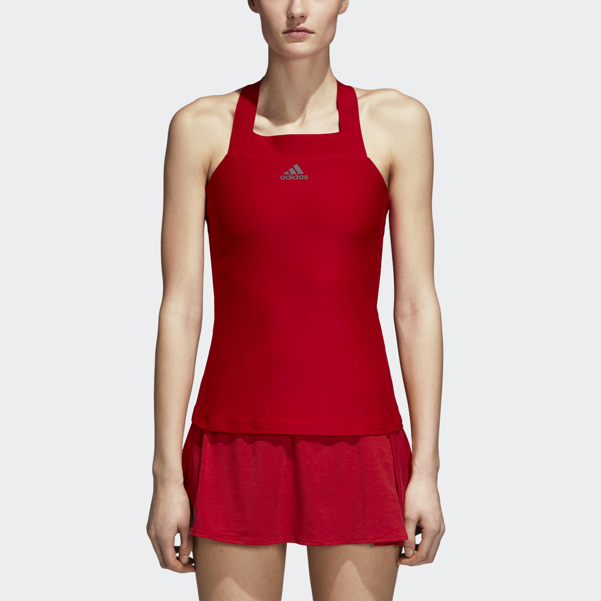 Adidas Womens Barricade Code Tank Red