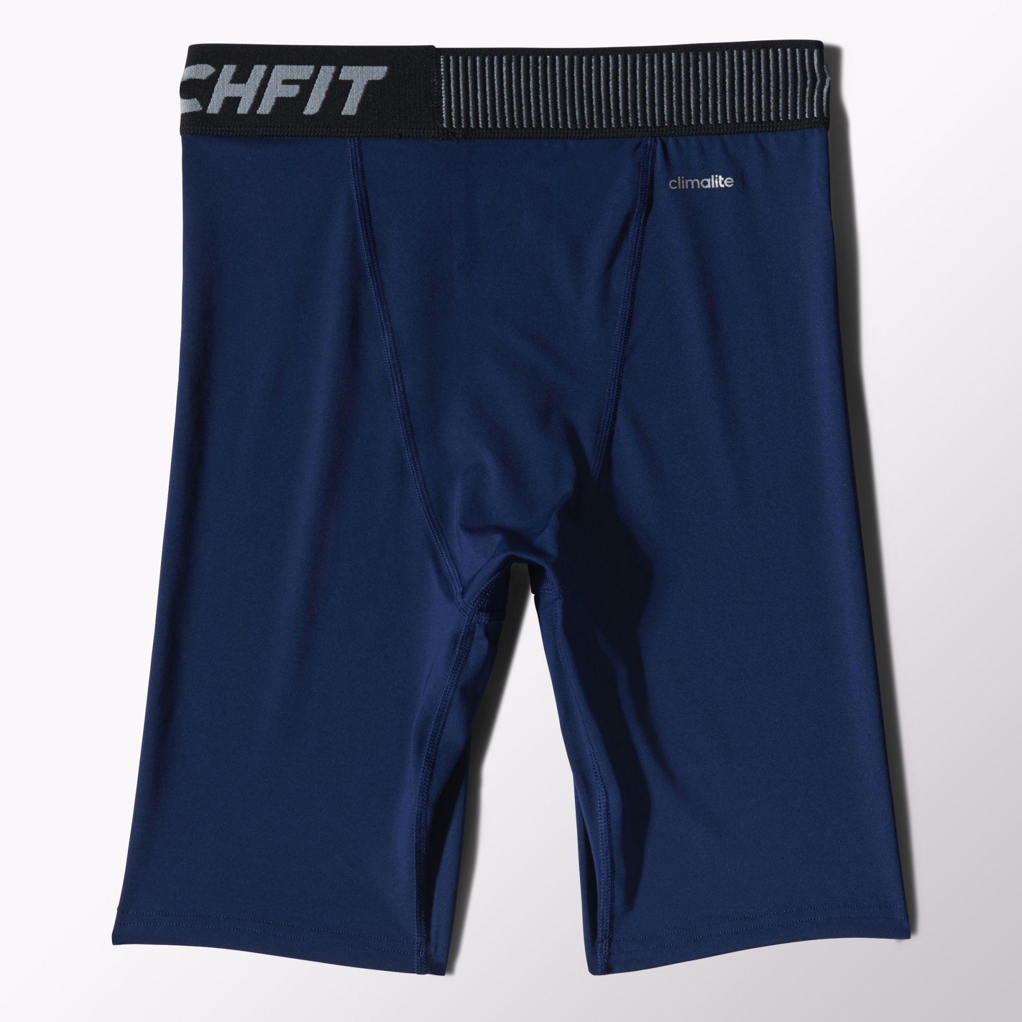 Adidas Mens Techfit Base Short Tights Navy Blue