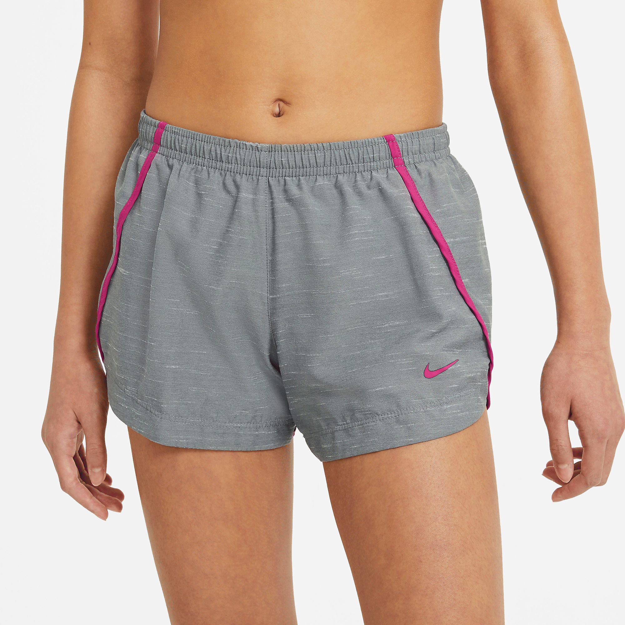 Nike Girls Dri-FIT Sprinter Shorts - Grey/Pink - Tennisnuts.com
