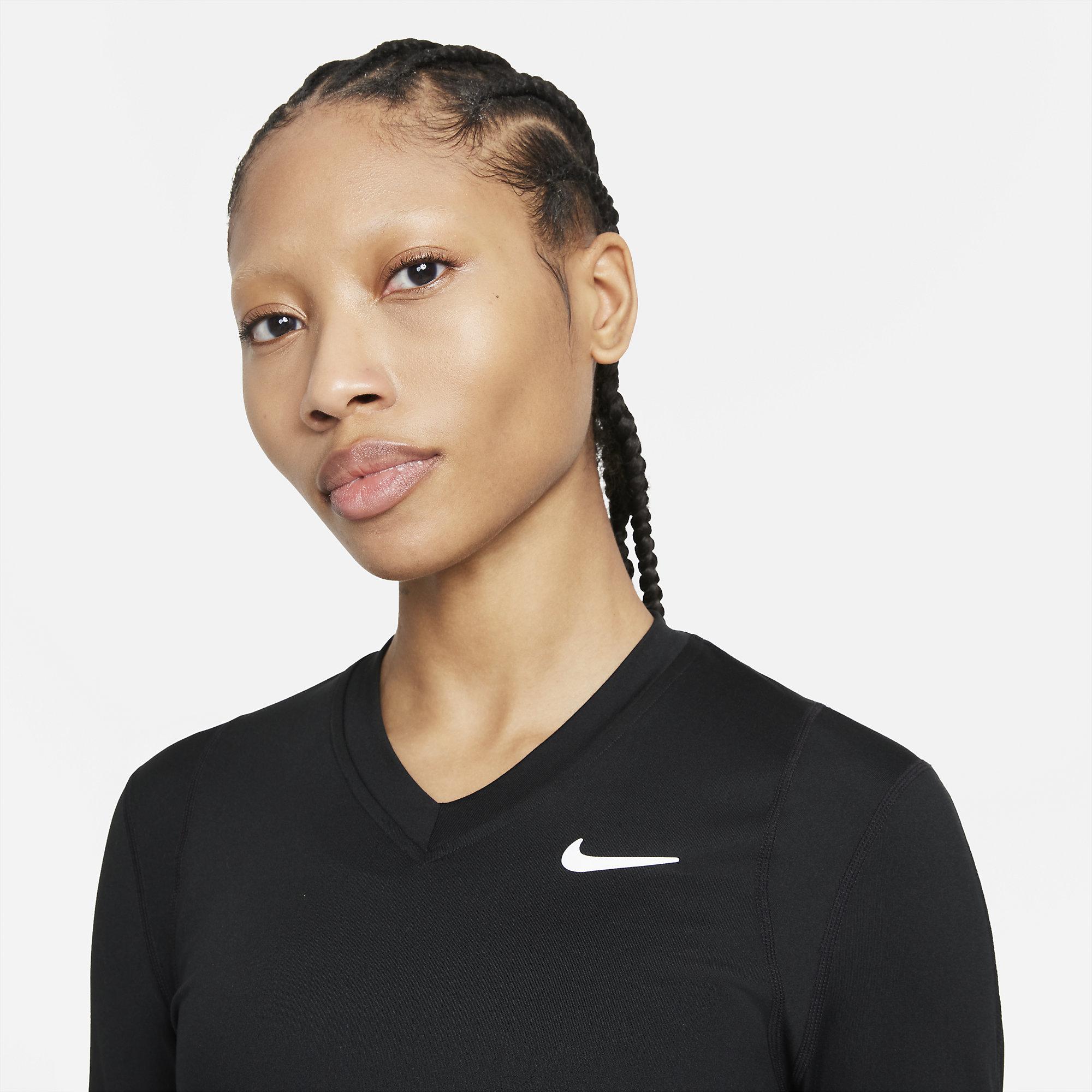 Nike Womens UV Victory Top - Black - Tennisnuts.com
