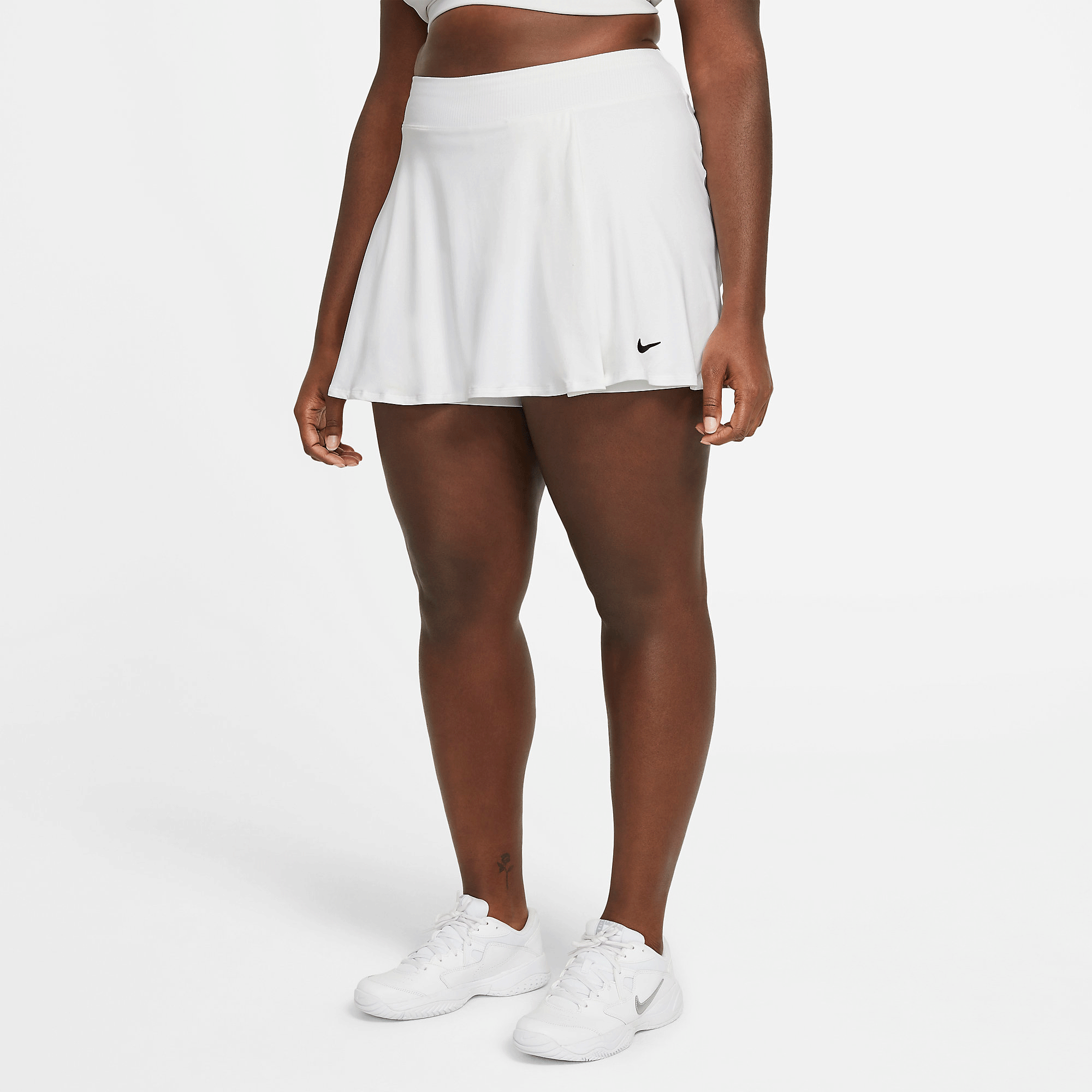 Nike Womens Flouncy Victory Skirt (Plus Size) - White - Tennisnuts.com