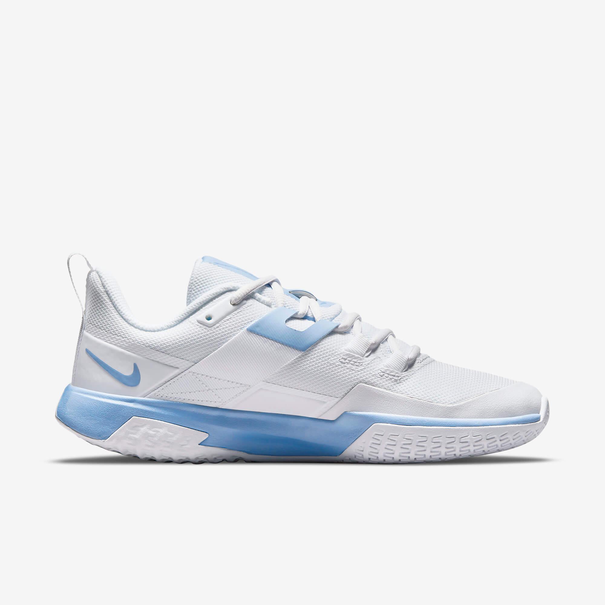 Nike Womens Vapor Lite Tennis Shoes - White/Aluminium - Tennisnuts.com