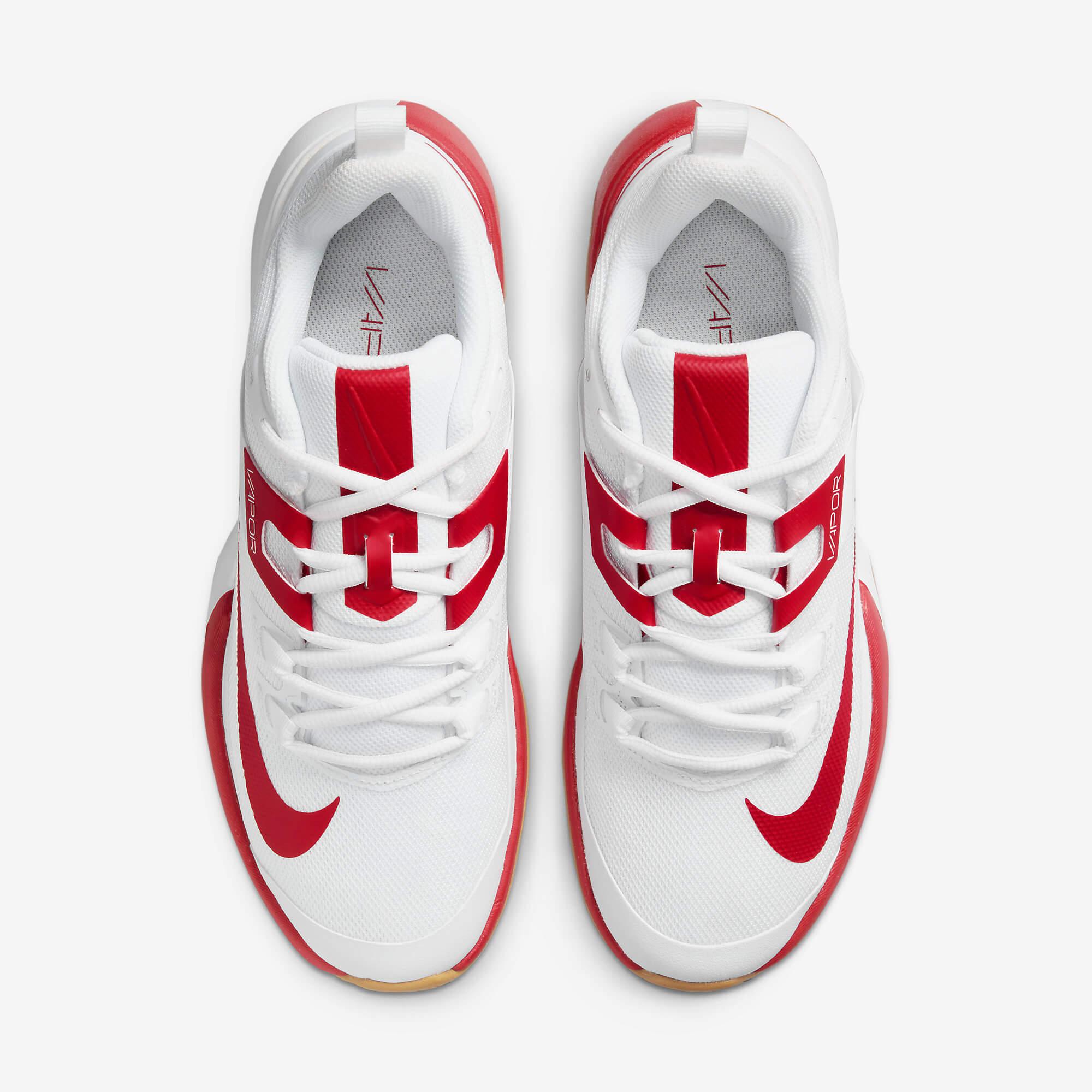 Nike Womens Vapor Lite Tennis Shoes - White/University Red - Tennisnuts.com