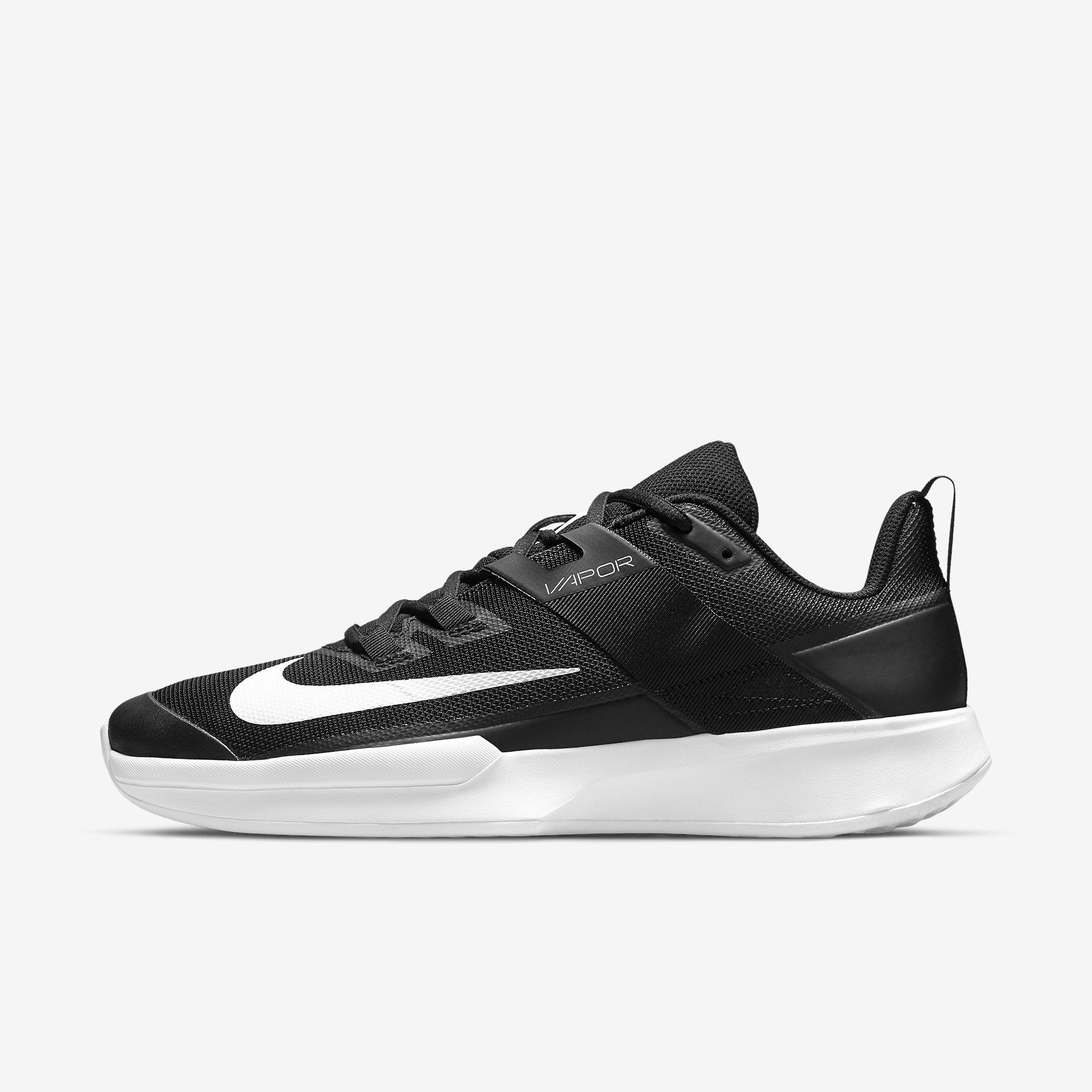 Nike Kids Vapor Lite Tennis Shoes - Black/White - Tennisnuts.com
