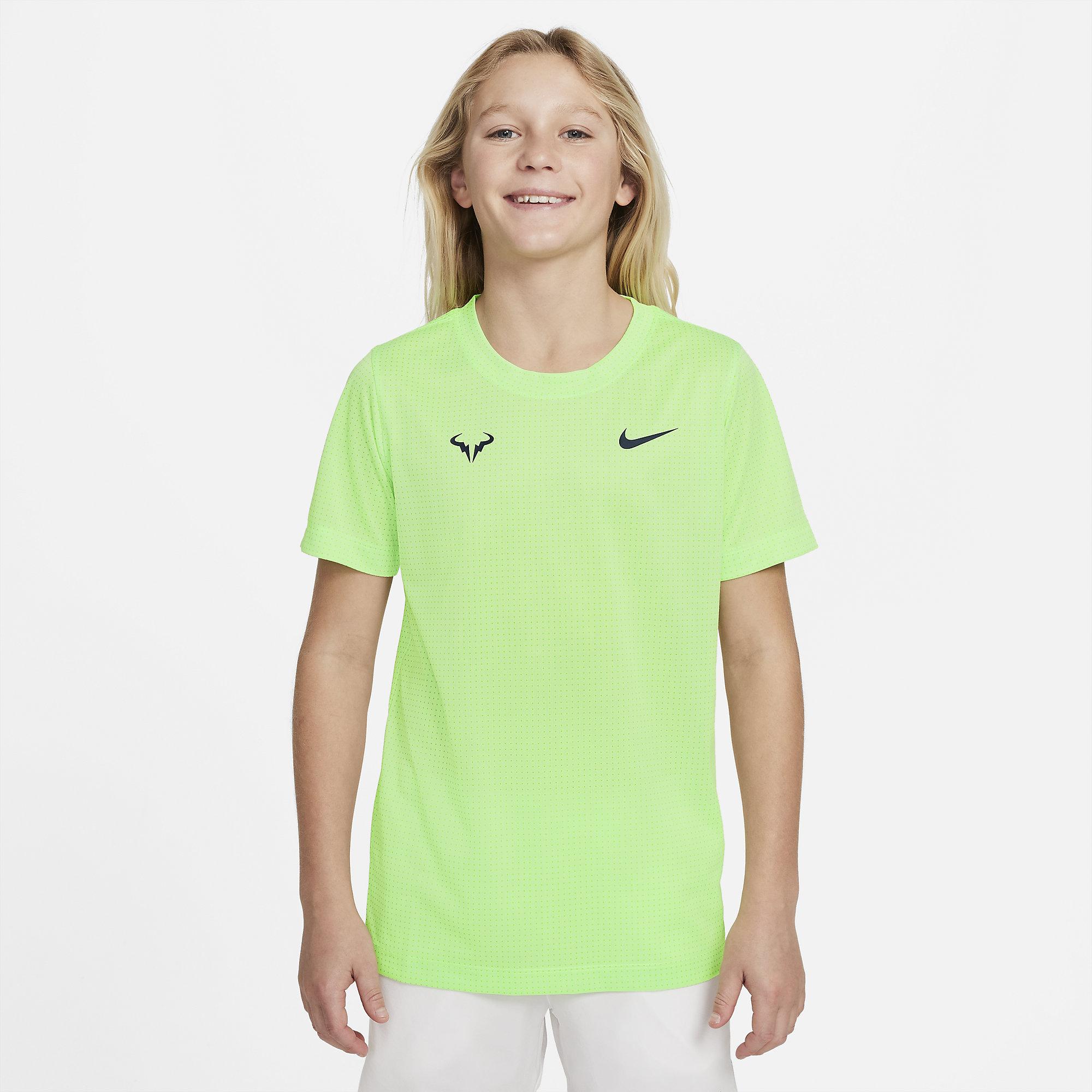 Nike Boys Rafa Tee Lime Glow