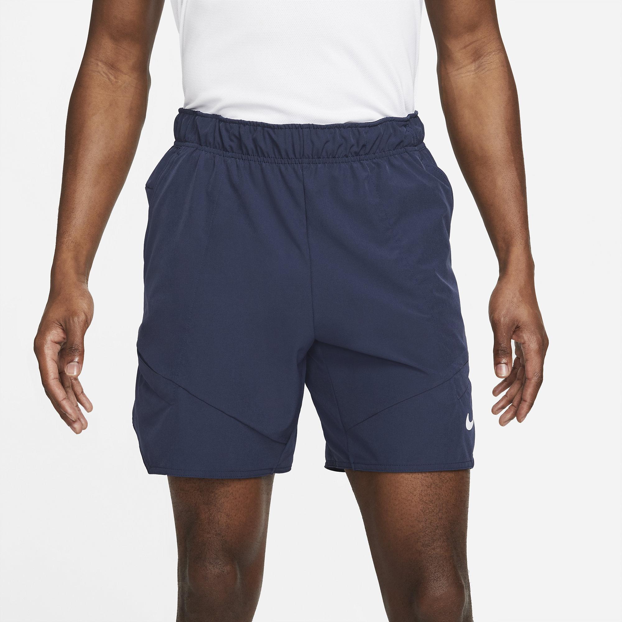 Nike Mens Dri FIT Advantage Tennis Shorts Obsidian Extra Large
