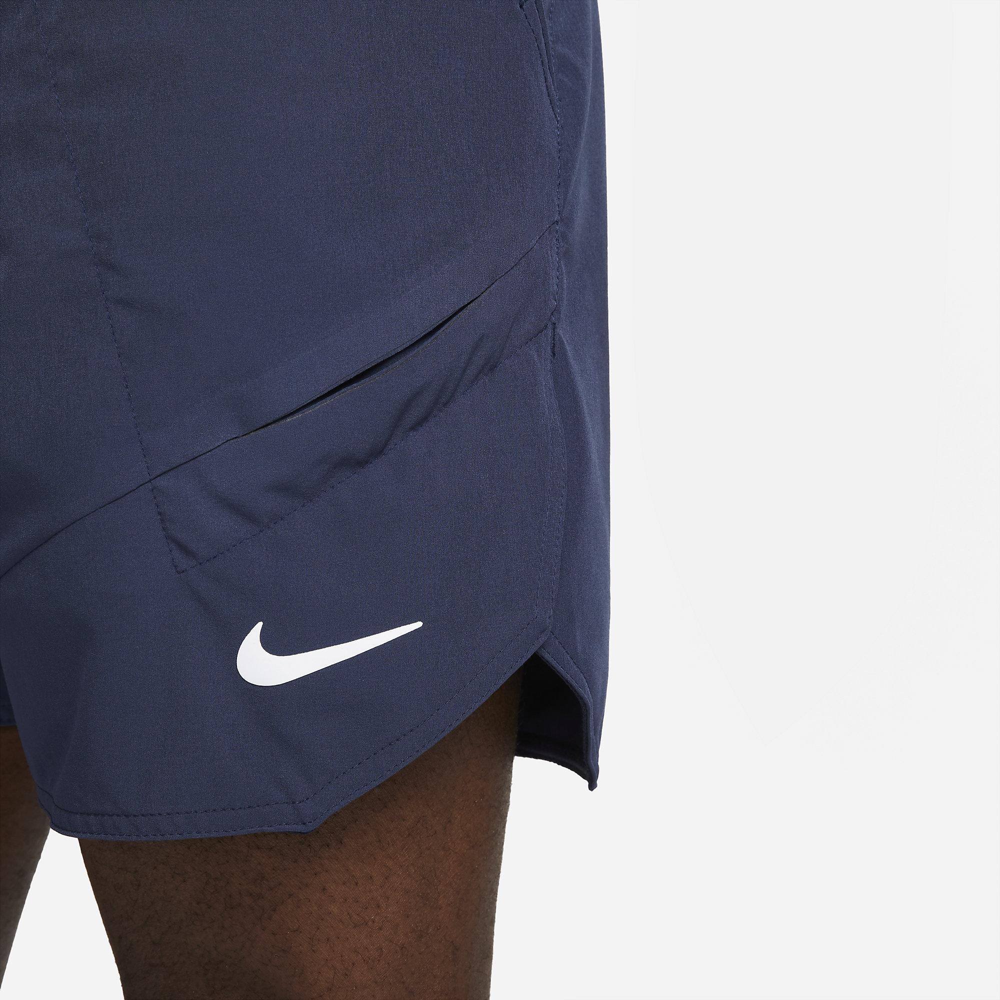 Nike Mens Dri-FIT Advantage Tennis Shorts - Obsidian - Tennisnuts.com