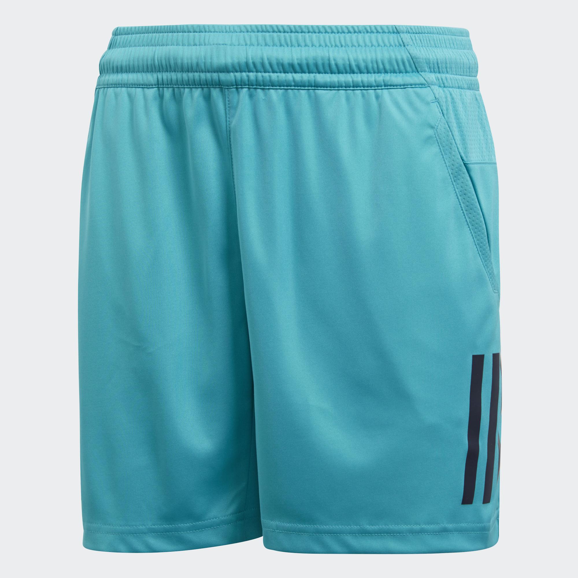 Adidas Boys 3Stripes Club Shorts HighRes Aqua