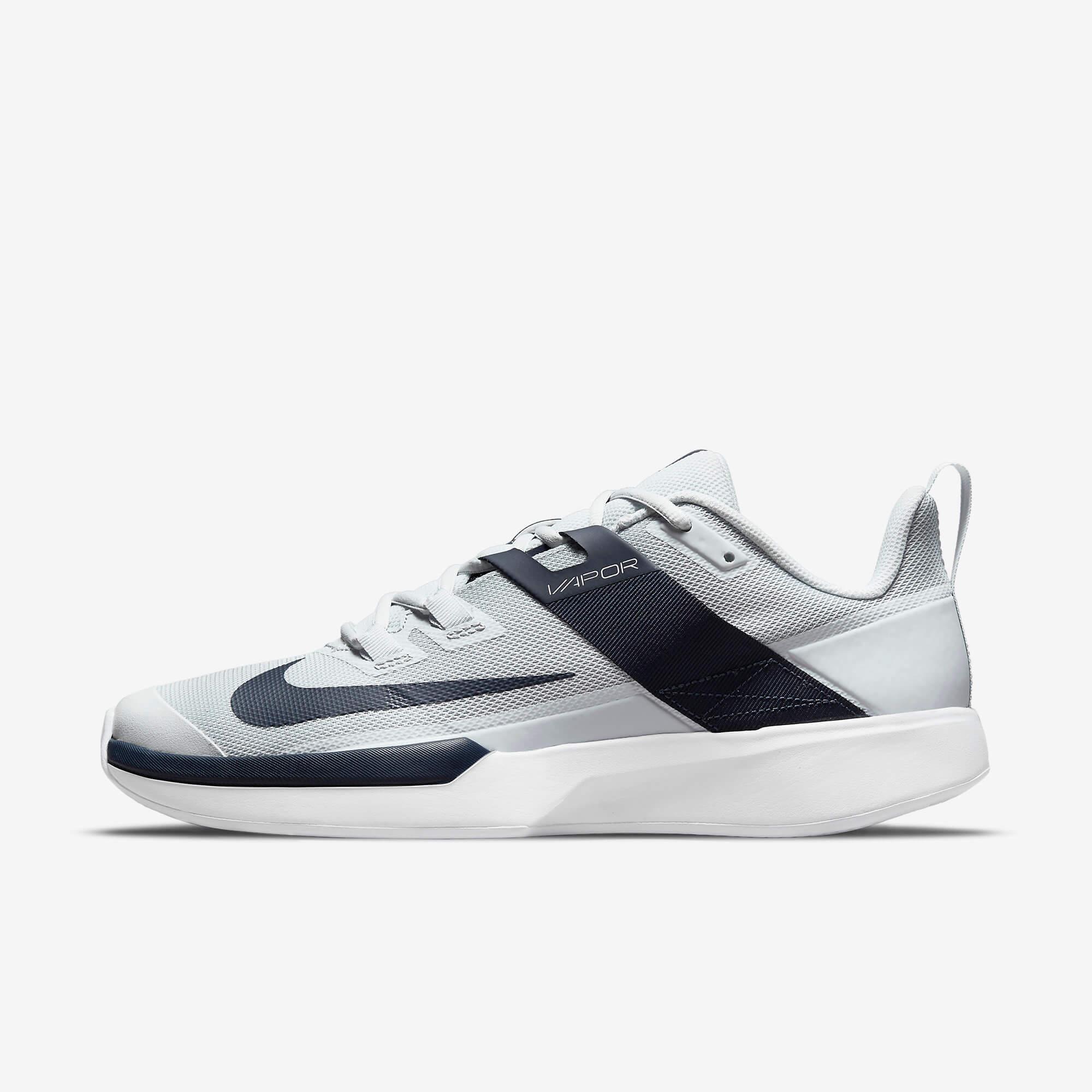 Nike Mens Vapor Lite Clay Tennis Shoes - Pure Platinum/Obsidian ...