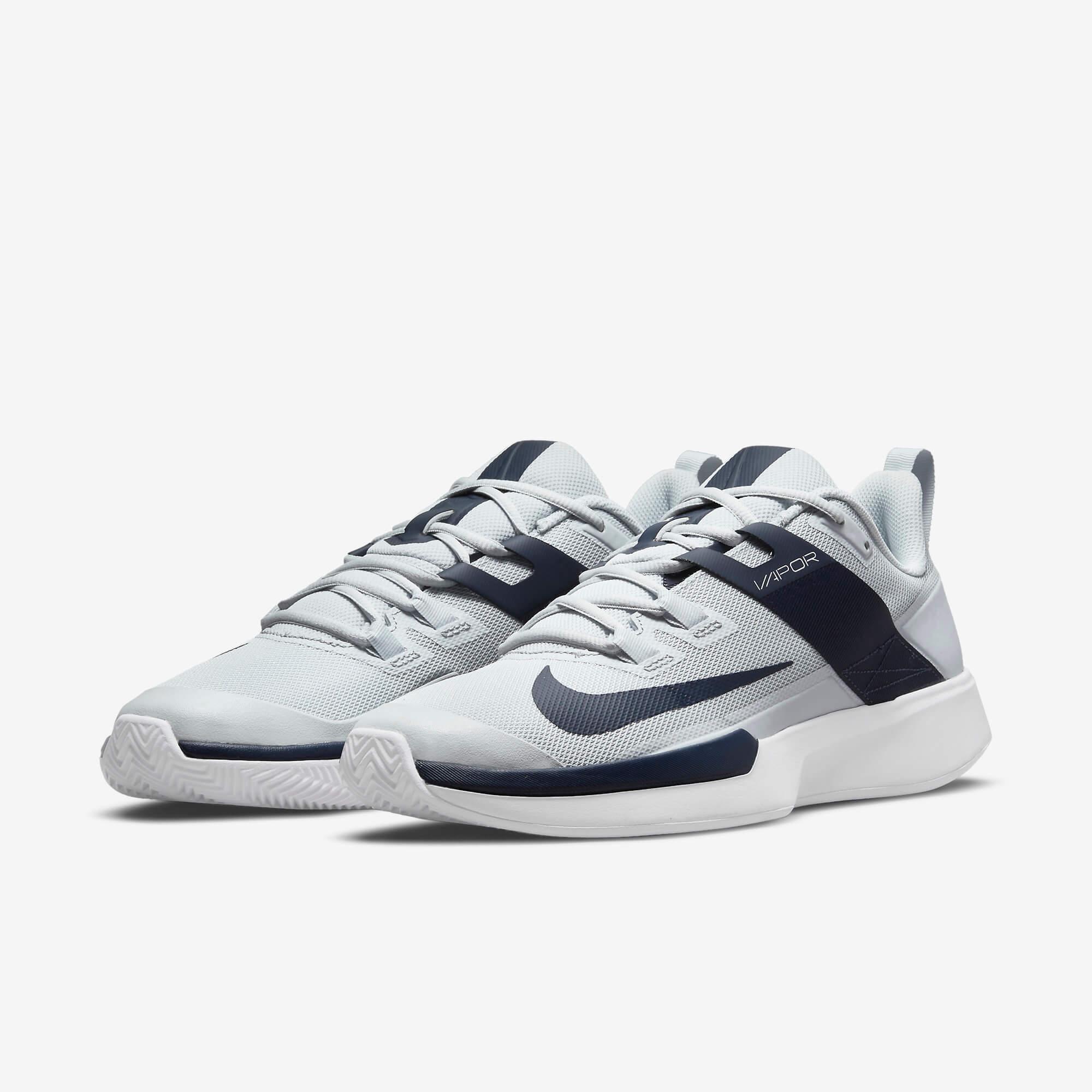 Nike Mens Vapor Lite Clay Tennis Shoes - Pure Platinum/Obsidian ...