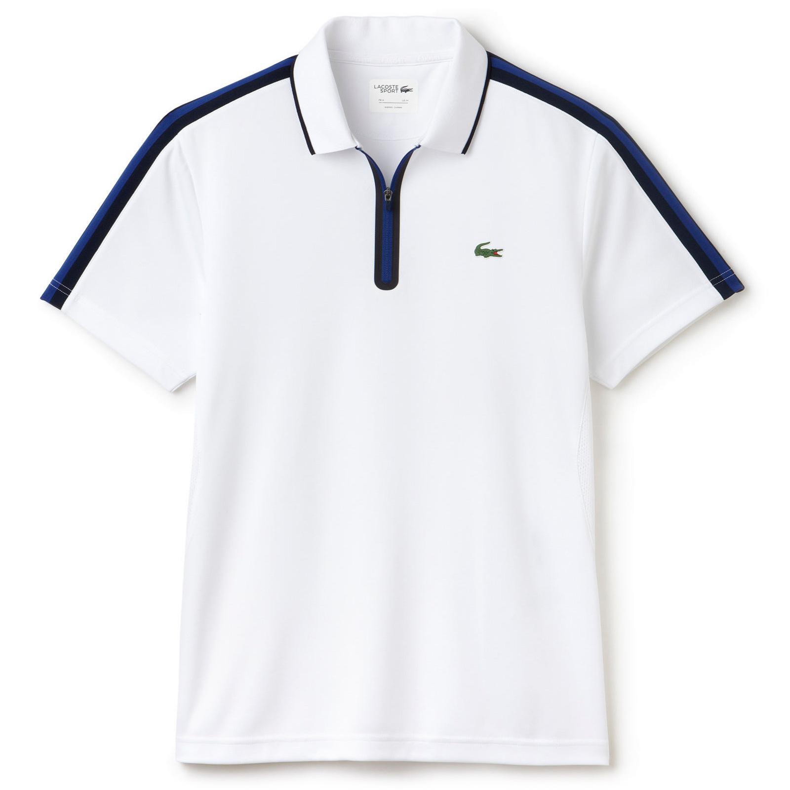 lacoste sport zip polo