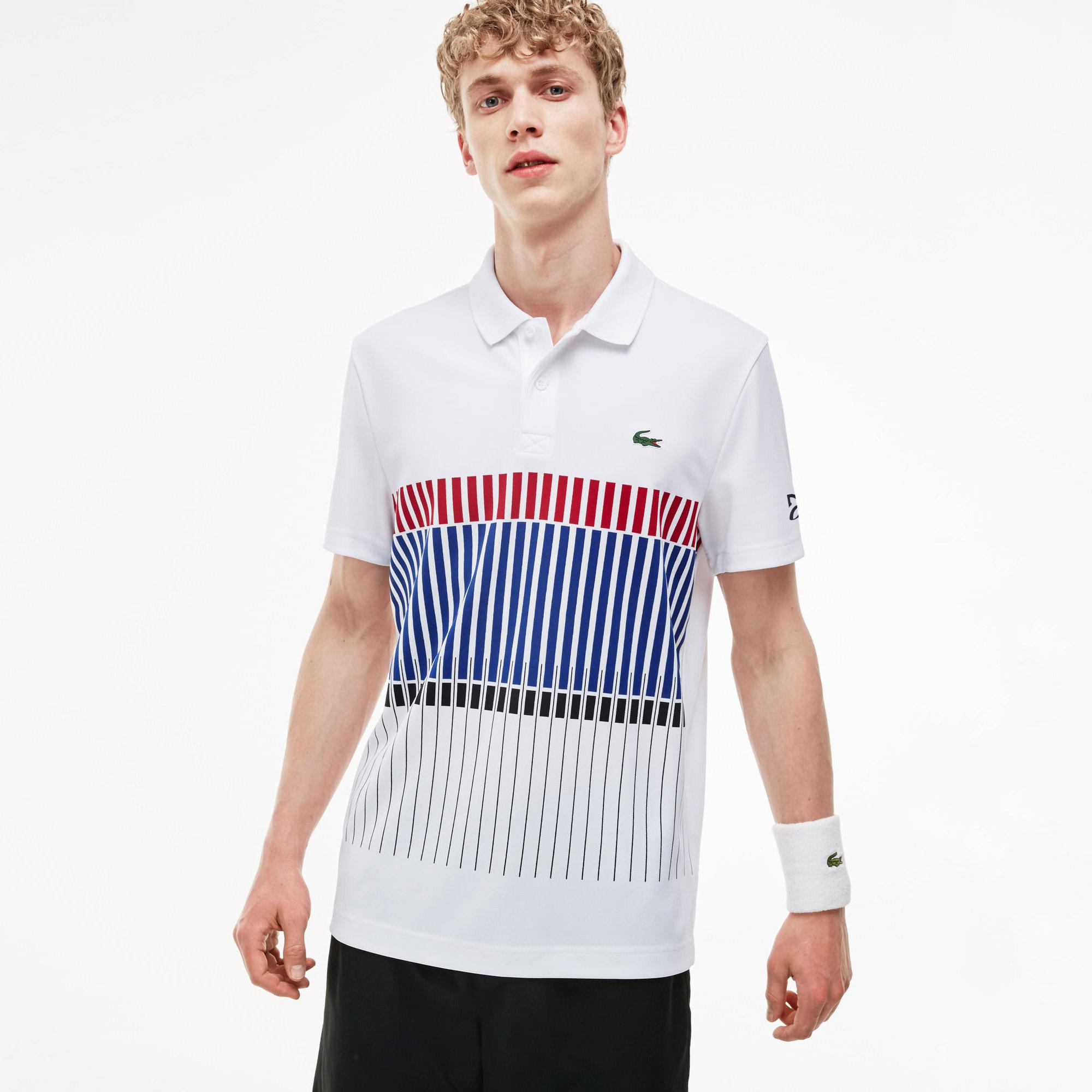 lacoste sport white polo