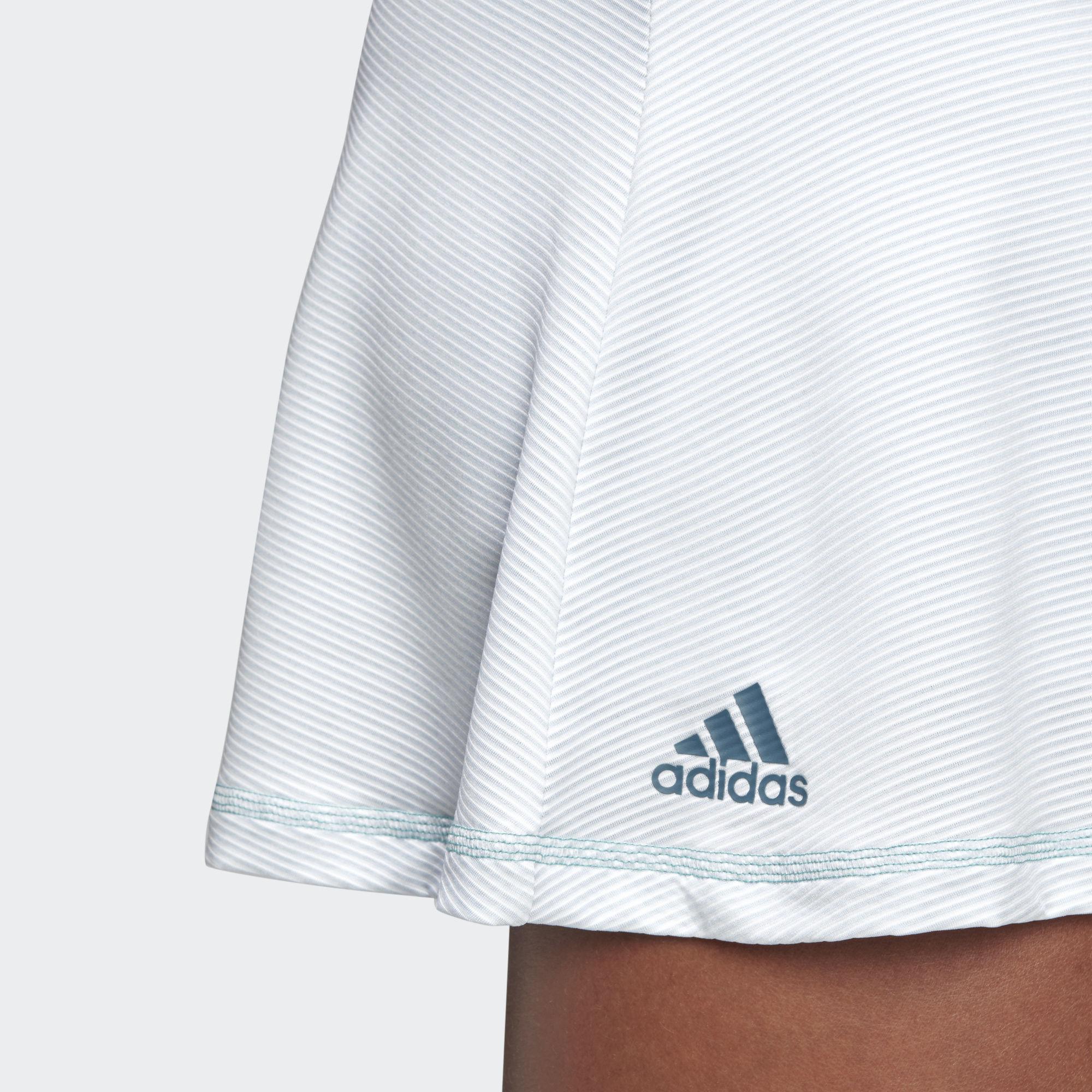 Adidas Womens Parley Skort - White/Easy Blue - Tennisnuts.com