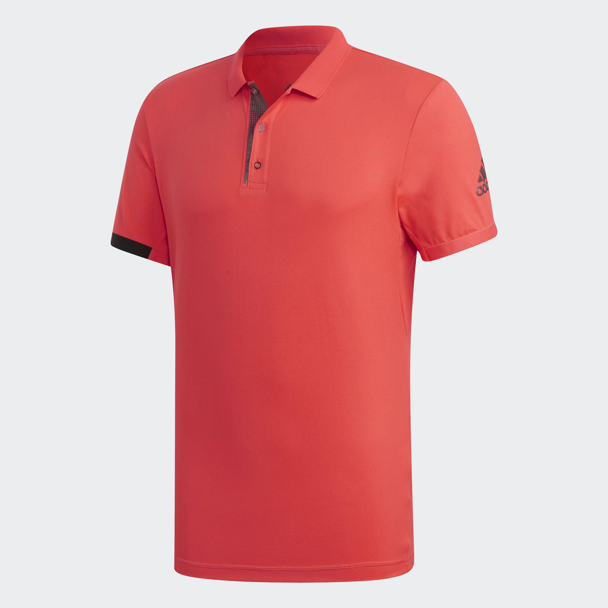 Adidas Mens MatchCode Polo Shirt Shock Red/Night Met