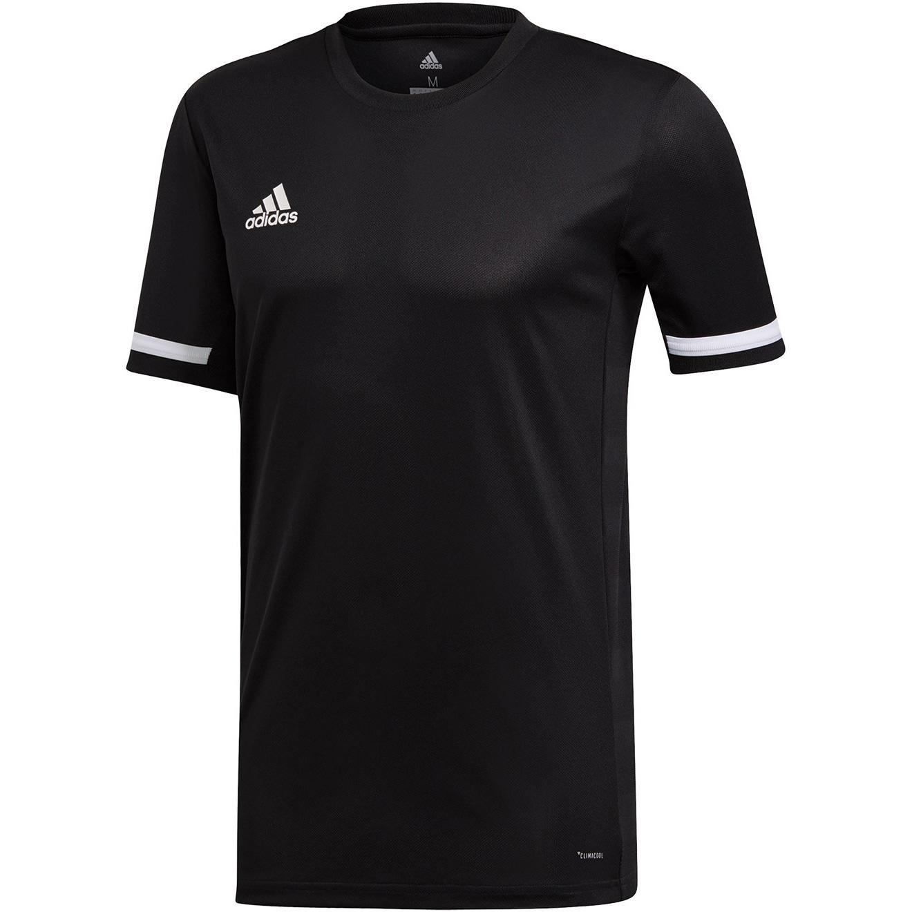 Adidas Mens T19 Short Sleeved Jersey - Black - Tennisnuts.com
