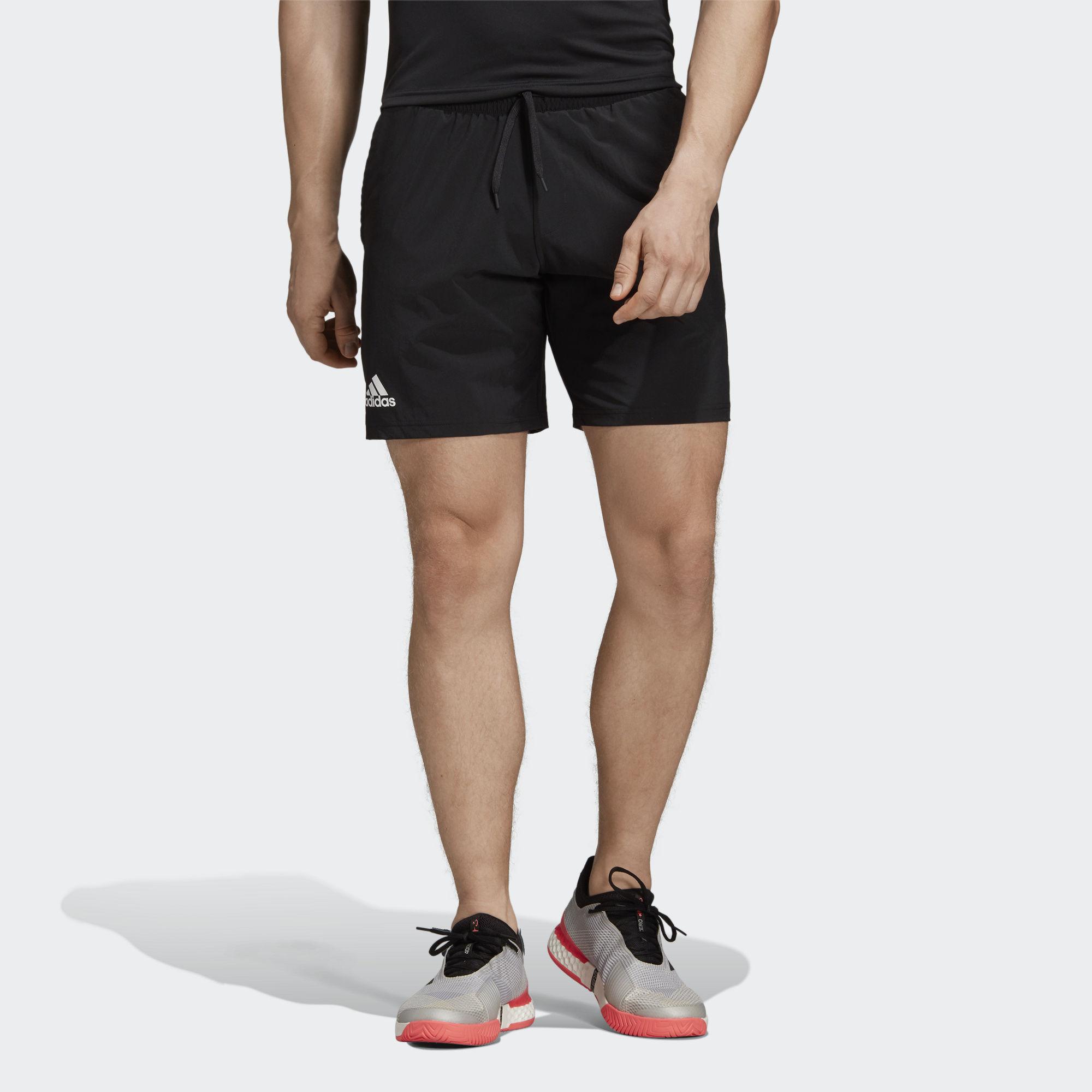 Adidas Mens Club Stretch Woven 7 Inch Tennis Shorts - Black ...