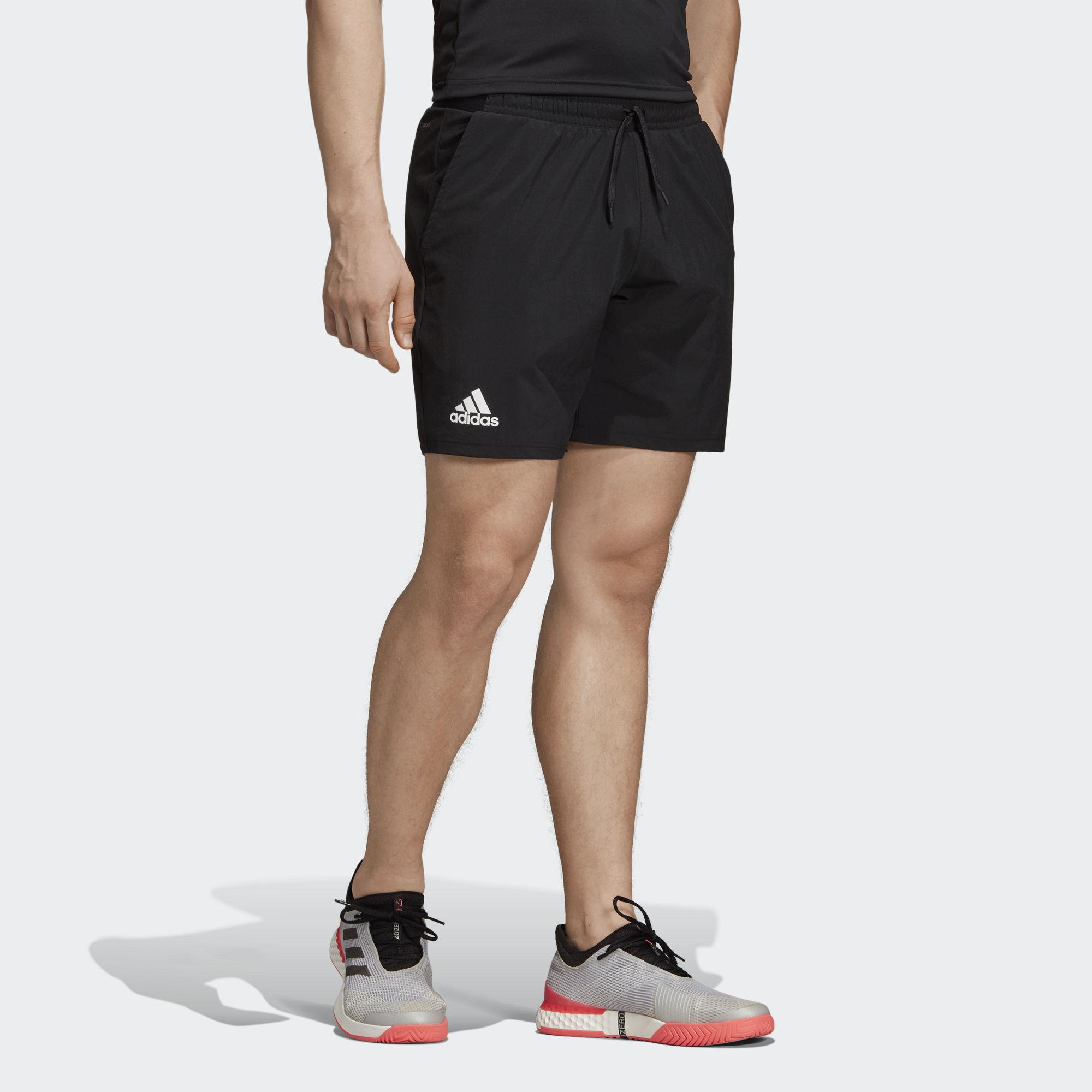 Adidas Mens Club Stretch Woven 7 Inch Tennis Shorts - Black ...