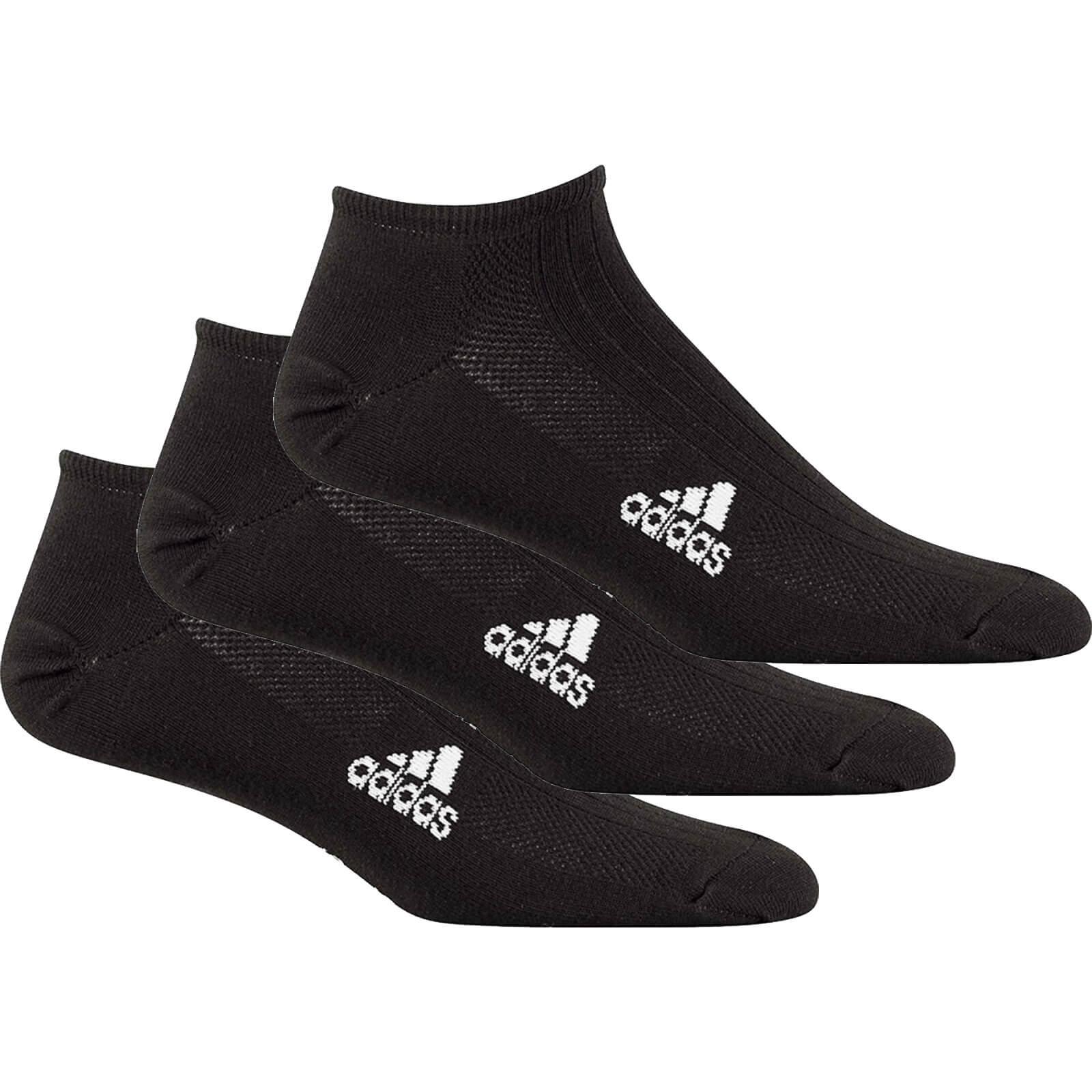 Adidas Liner Socks (3 Pairs) - Black - Tennisnuts.com