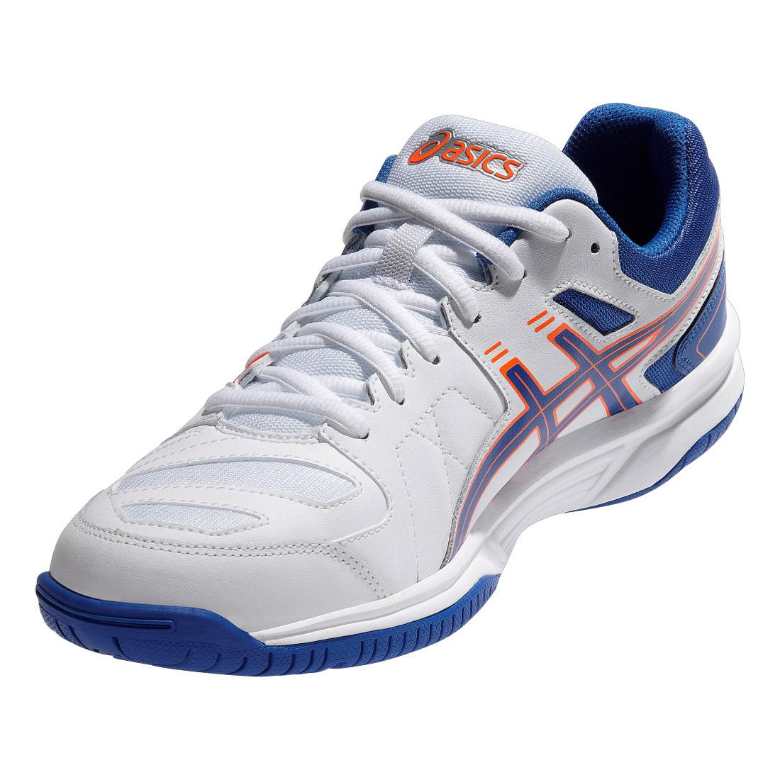 Asics Mens GELQualifier 2 Tennis Shoes White/Blue