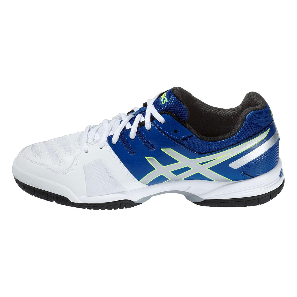 Asics Mens GEL-Game 5 OC Tennis Shoes - Blue/Silver/Flash Yellow - www.ermes-unice.fr