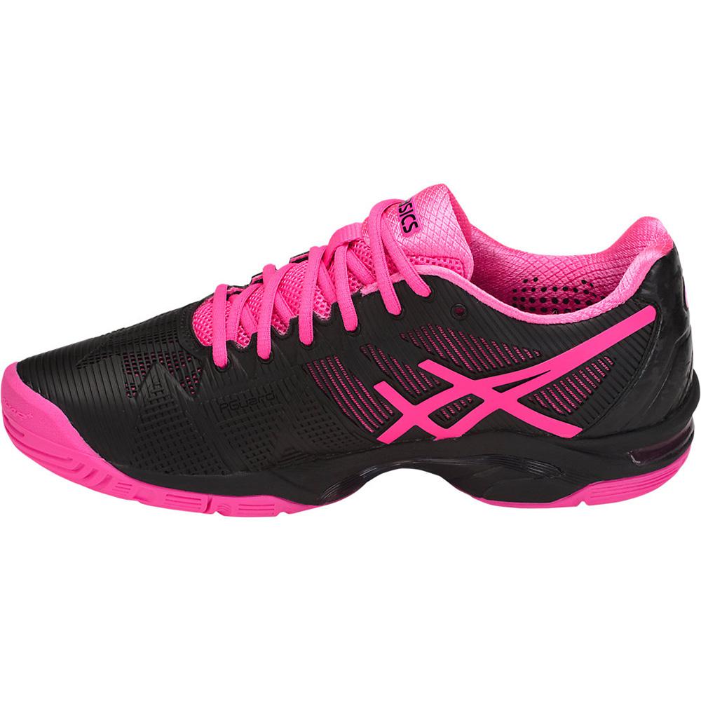 Asics Womens GELSolution Speed 3 Tennis Shoes Black/Hot Pink/Silver