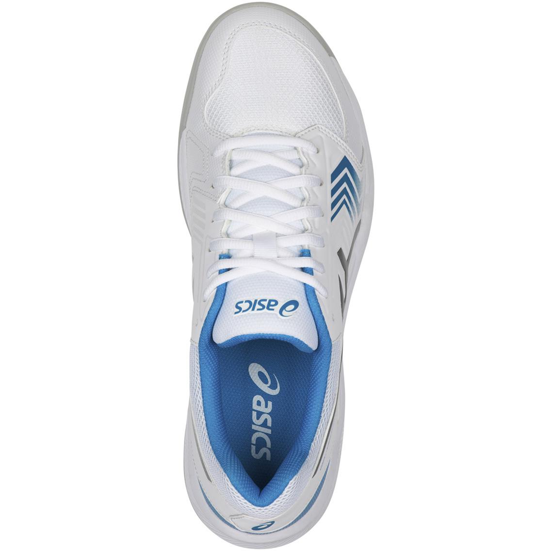 Asics Mens GEL-Dedicate 5 Indoor Carpet Tennis Shoes - White/Blue ...