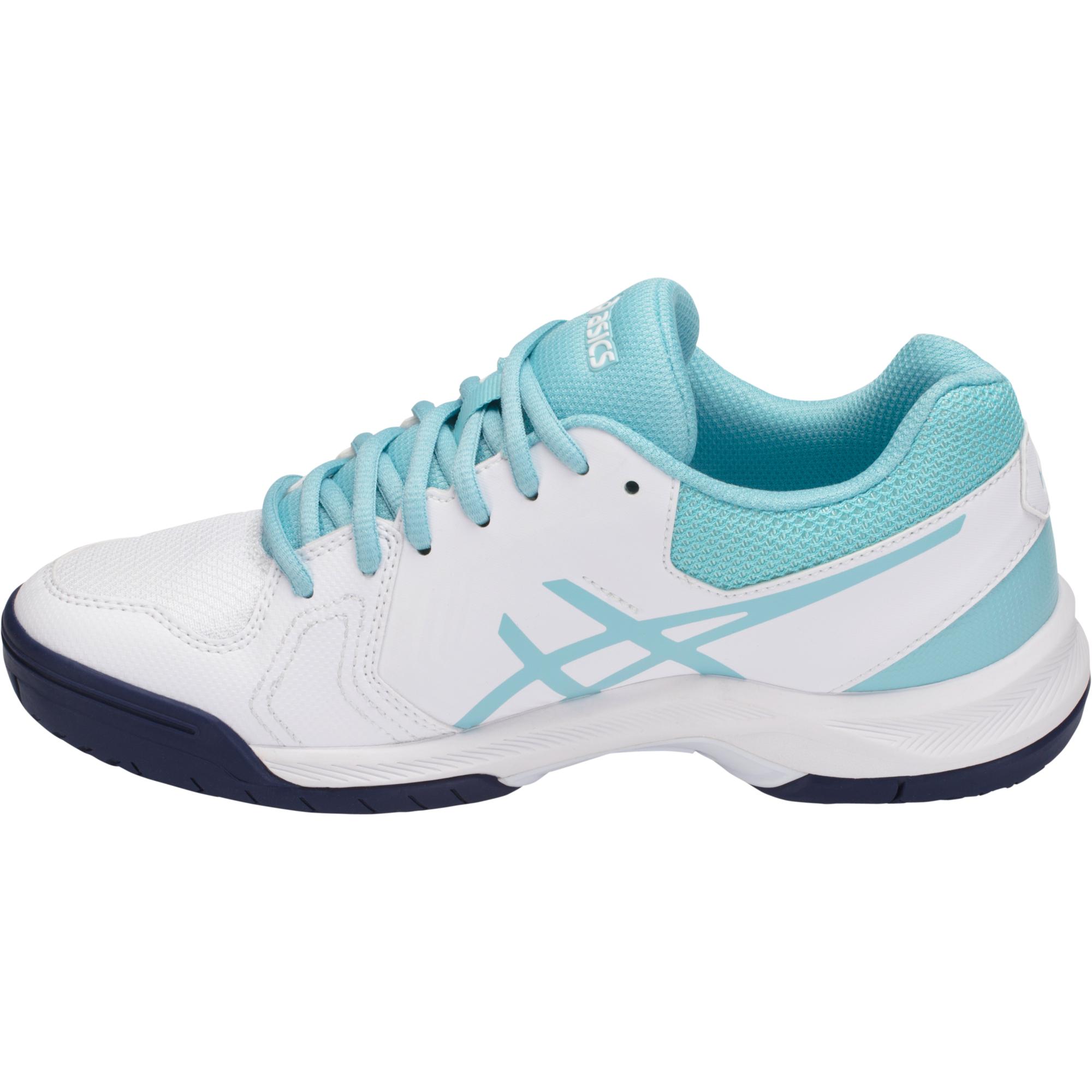 Asics Womens GELDedicate 5 Tennis Shoes White/Porcelain Blue