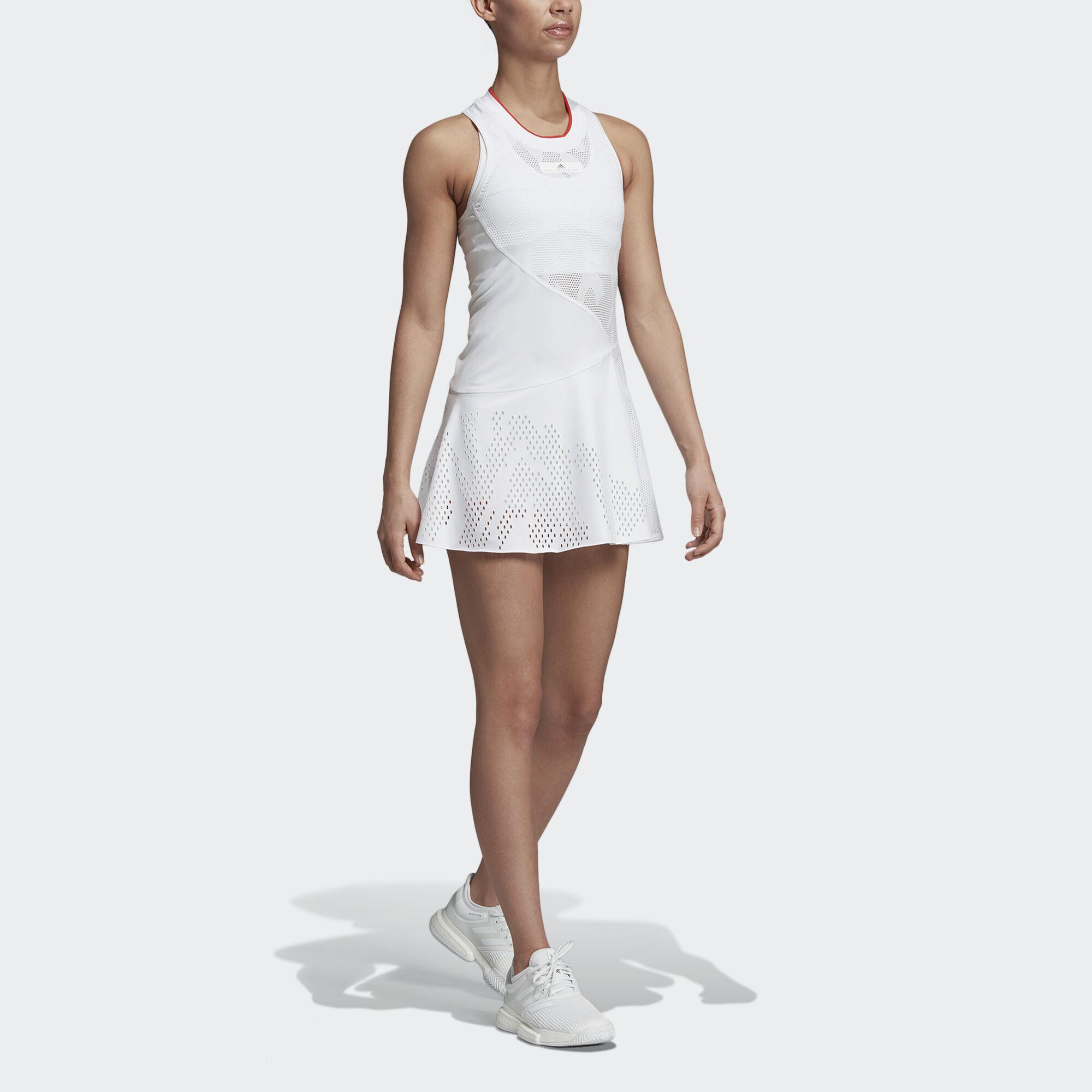 Adidas Womens Stella McCartney Court Dress - White - Tennisnuts.com