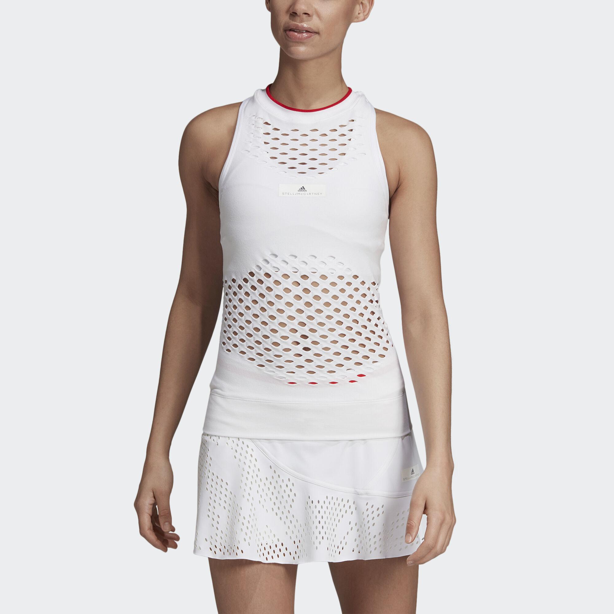 Worden geld Uitmaken Adidas Stella McCartney Court Seamless Tank Top - White - Tennisnuts.com