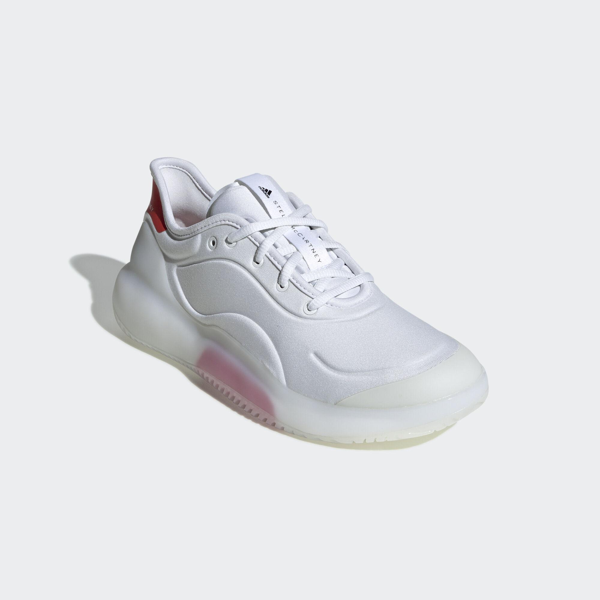 Adidas Womens Stella McCartney Court Boost Tennis Shoes - White/Active ...