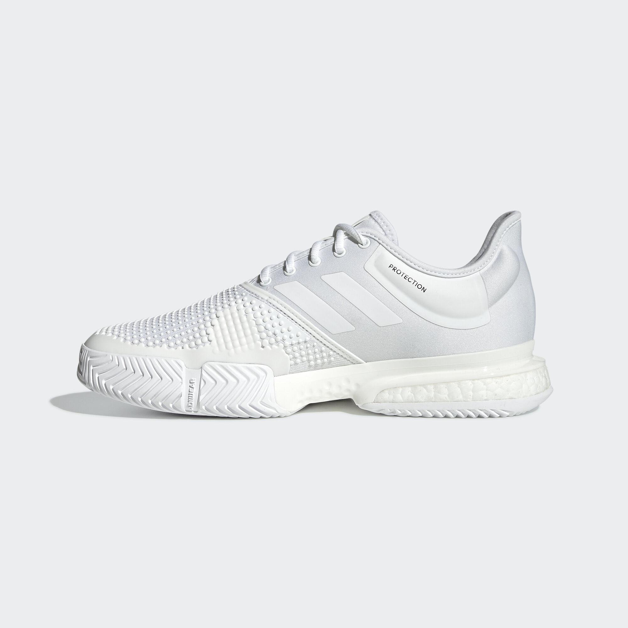 Adidas Mens SoleCourt Parley Tennis Shoes - White - Tennisnuts.com