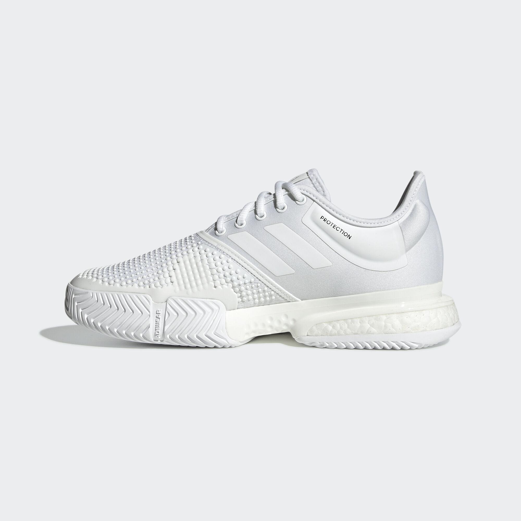 Adidas Womens SoleCourt Parley Tennis Shoes - White - Tennisnuts.com