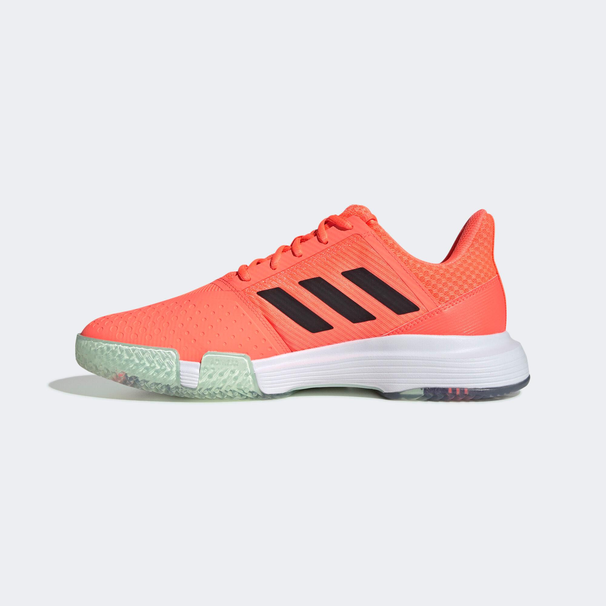 Adidas Mens CourtJam Bounce Tennis Shoes - Orange - Tennisnuts.com