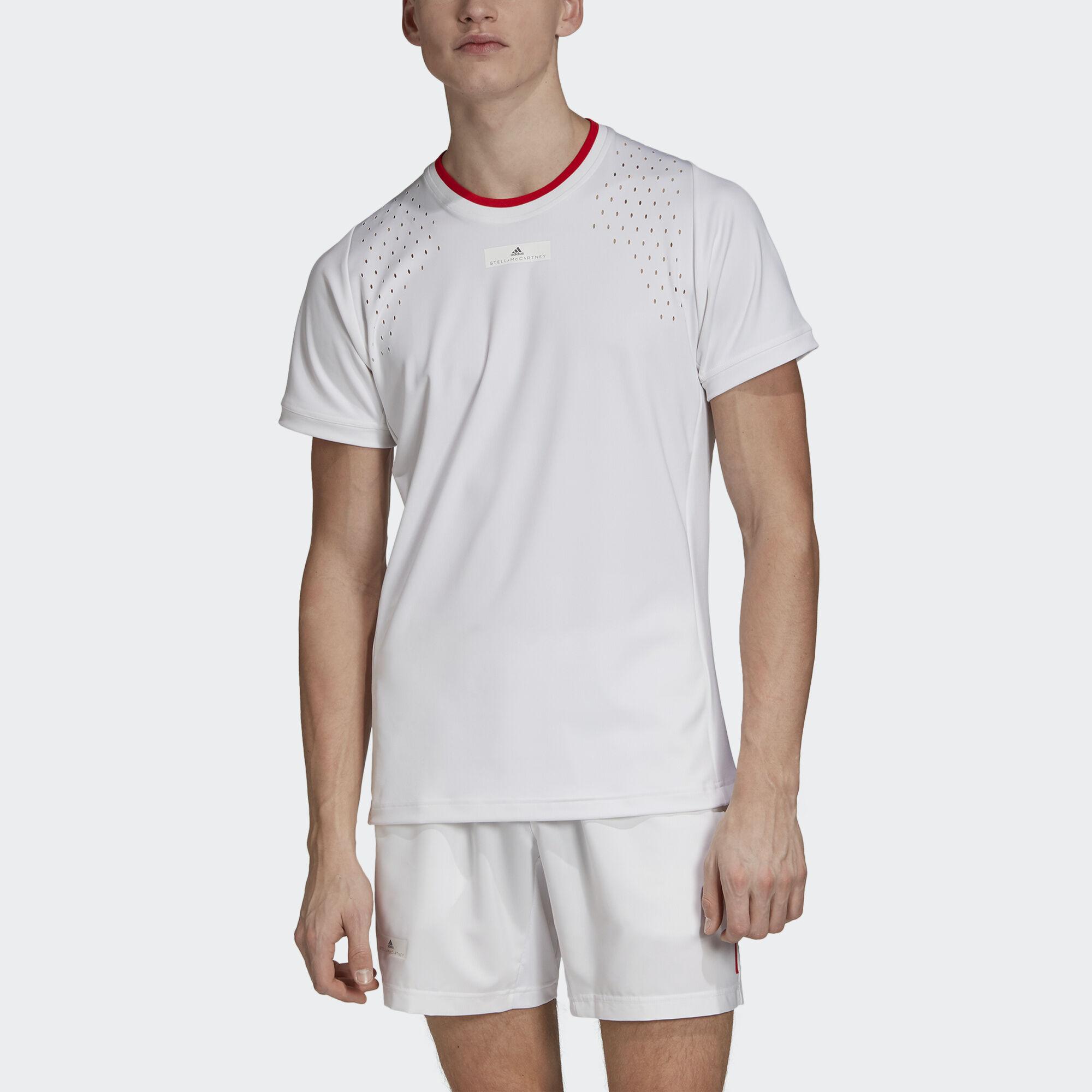 Adidas Mens Stella McCartney Court T-Shirt - White - Tennisnuts.com