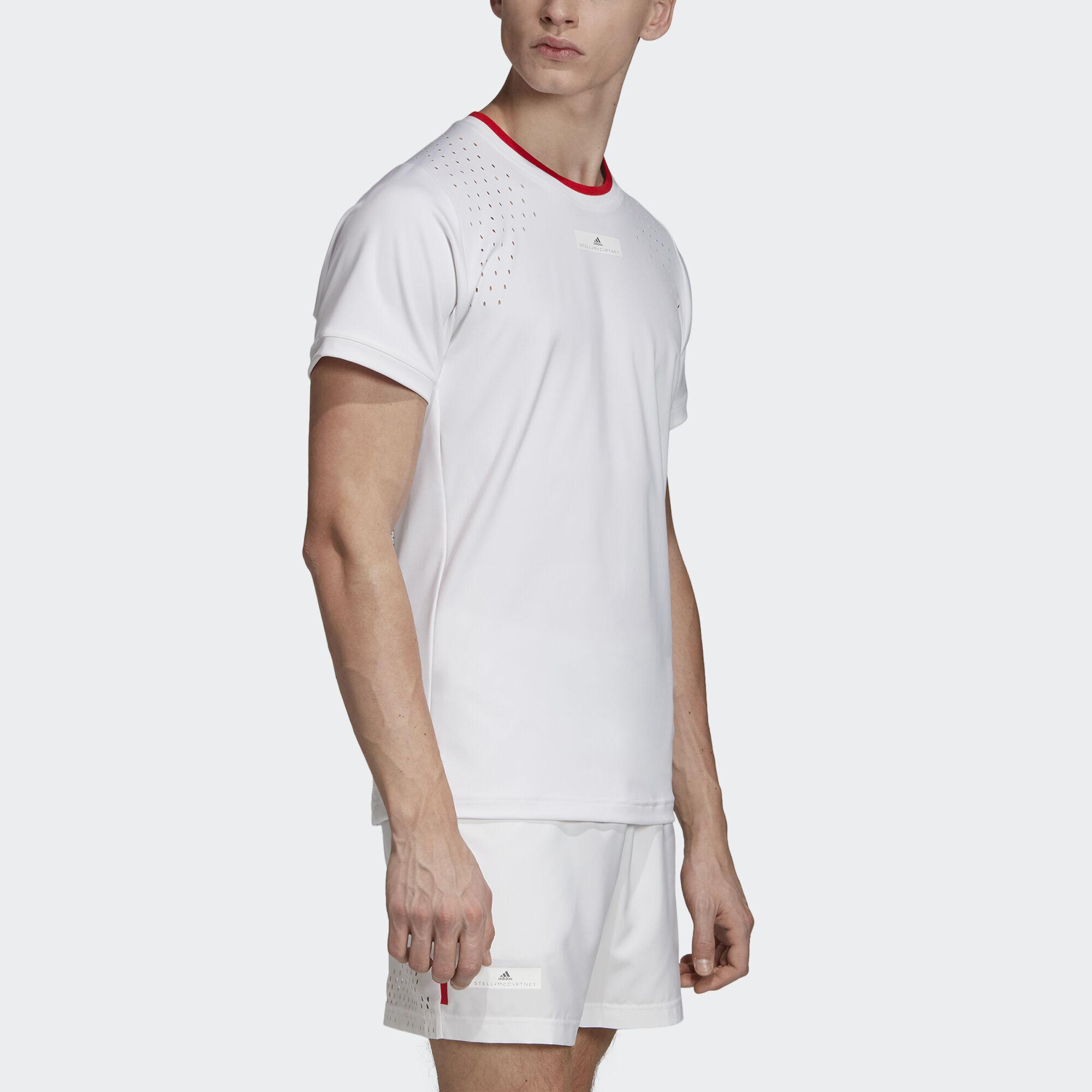 Adidas Mens Stella McCartney Court T-Shirt - White - Tennisnuts.com