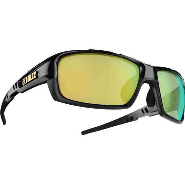 Bliz Tracker Sunglasses Black Frame / Smoke with Gold Multi Lens